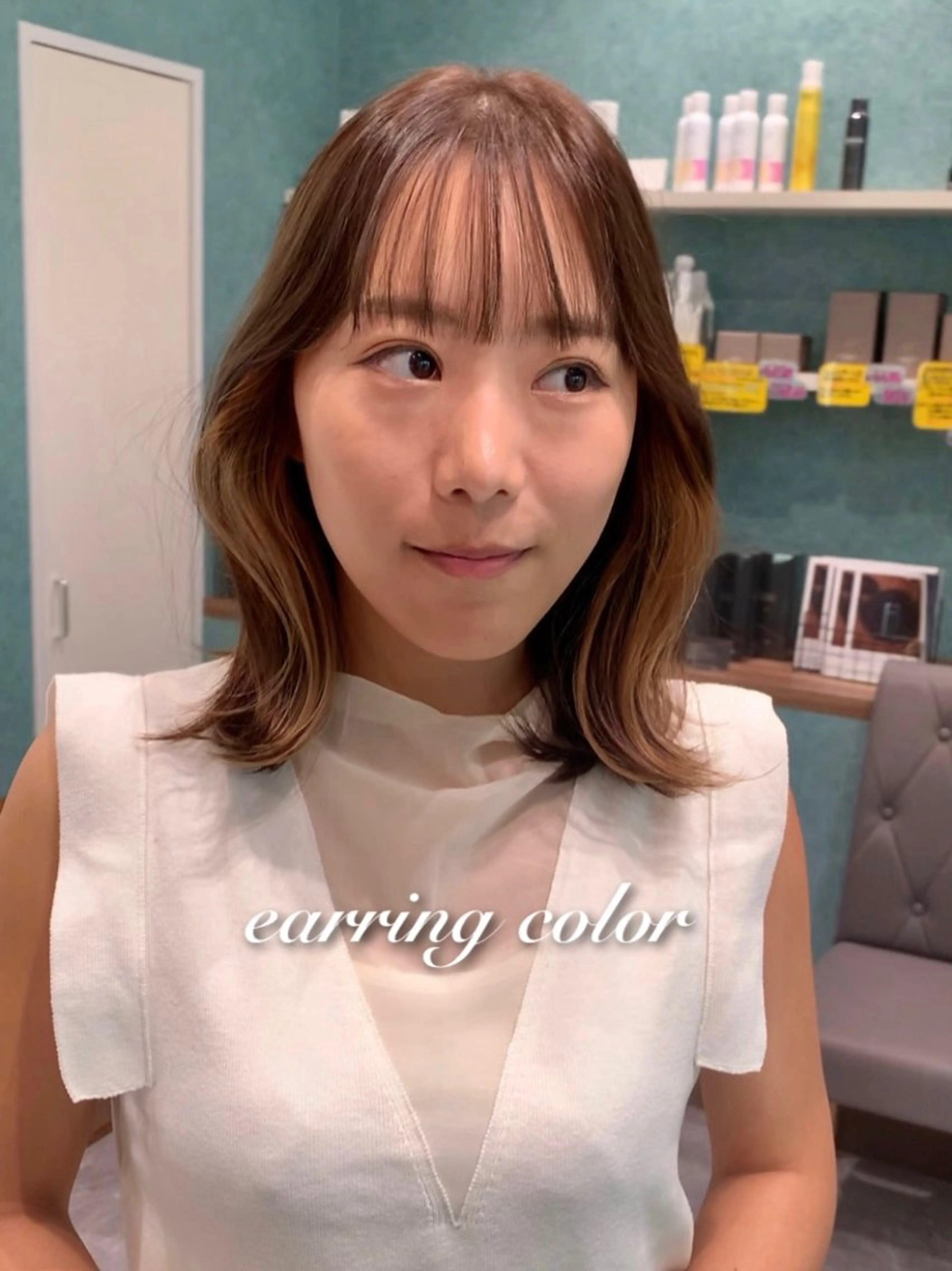 ミディアム 《褒められる》 透明感カラー/小嶋のヘアスタイル