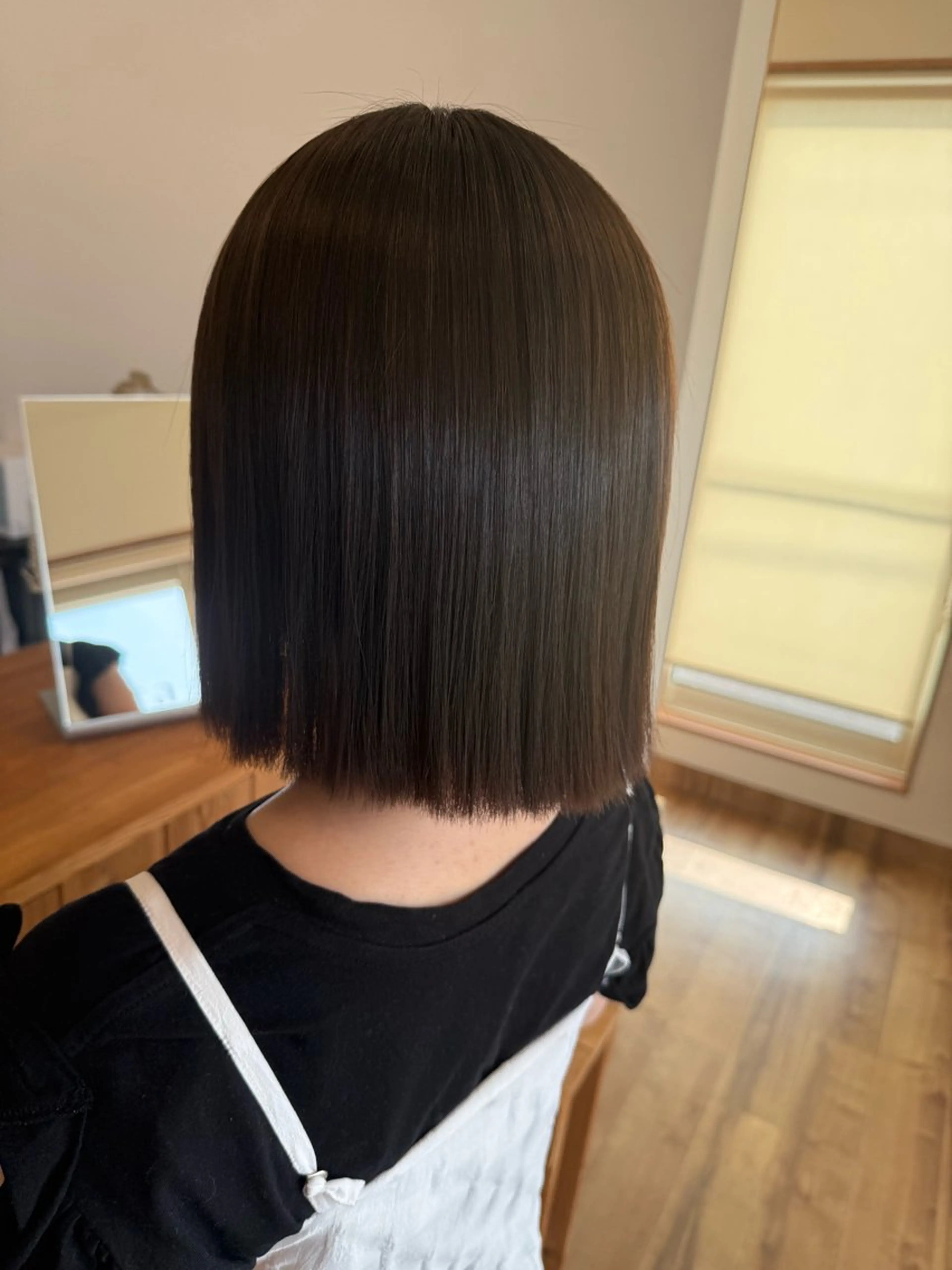 ミディアム カラー 縮毛矯正 タガミ リンカのヘアスタイル