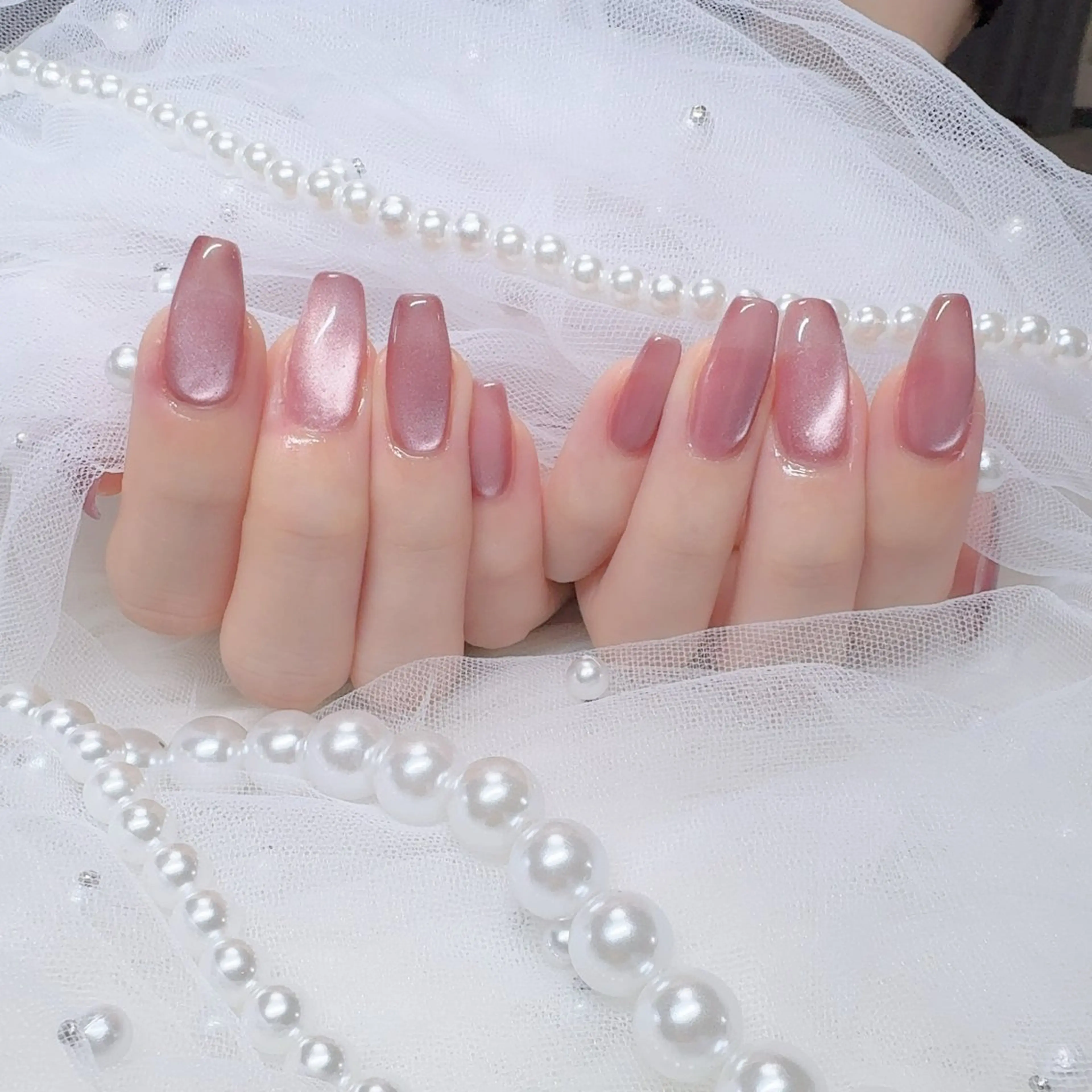 ネイル マグネットネイル マグネットワンカラー ワンカラーネイル ハンドネイル TOMO. Libのネイルデザイン