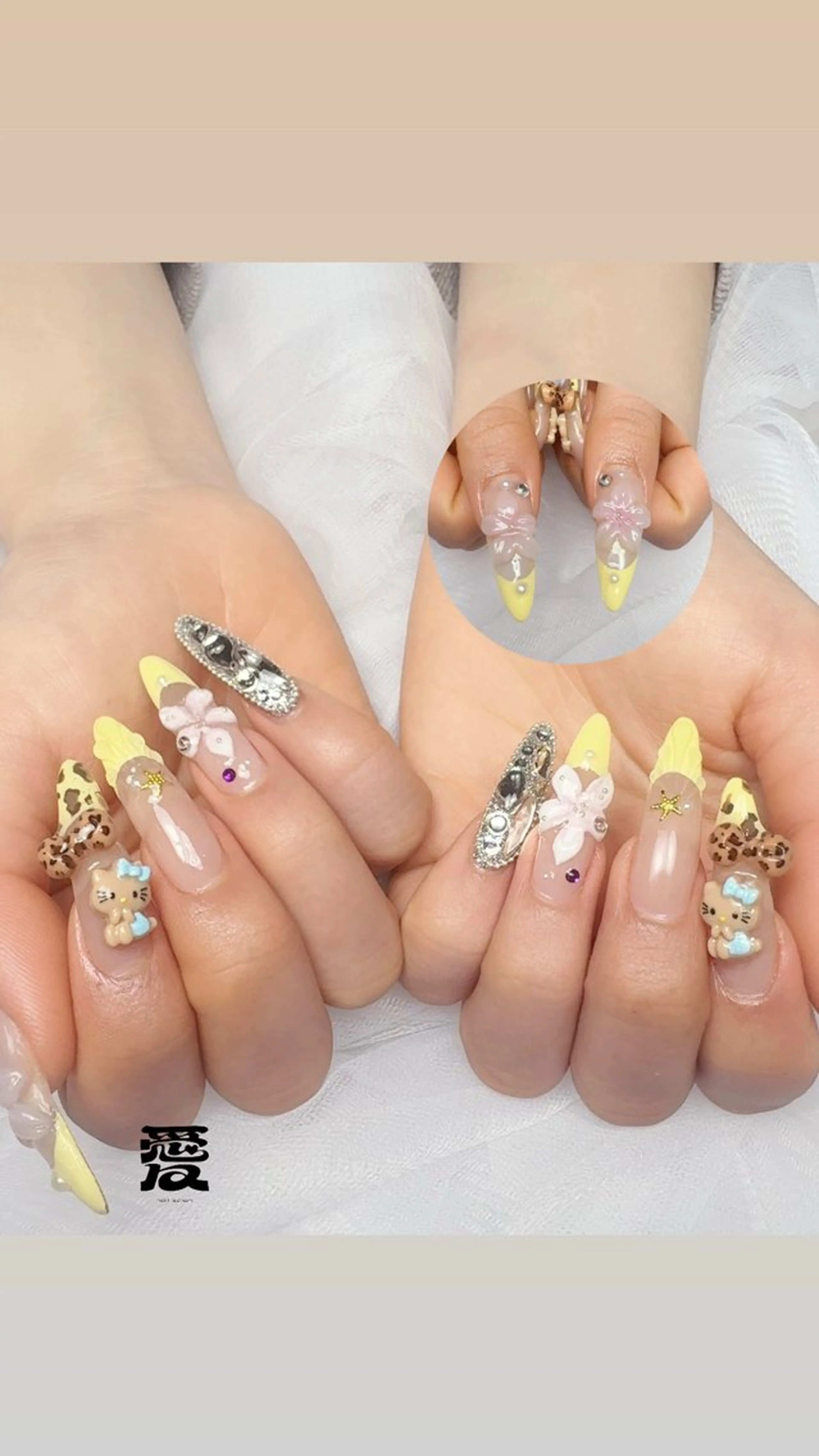 ネイル ハンドネイル 愛 nailsalonのネイルデザイン