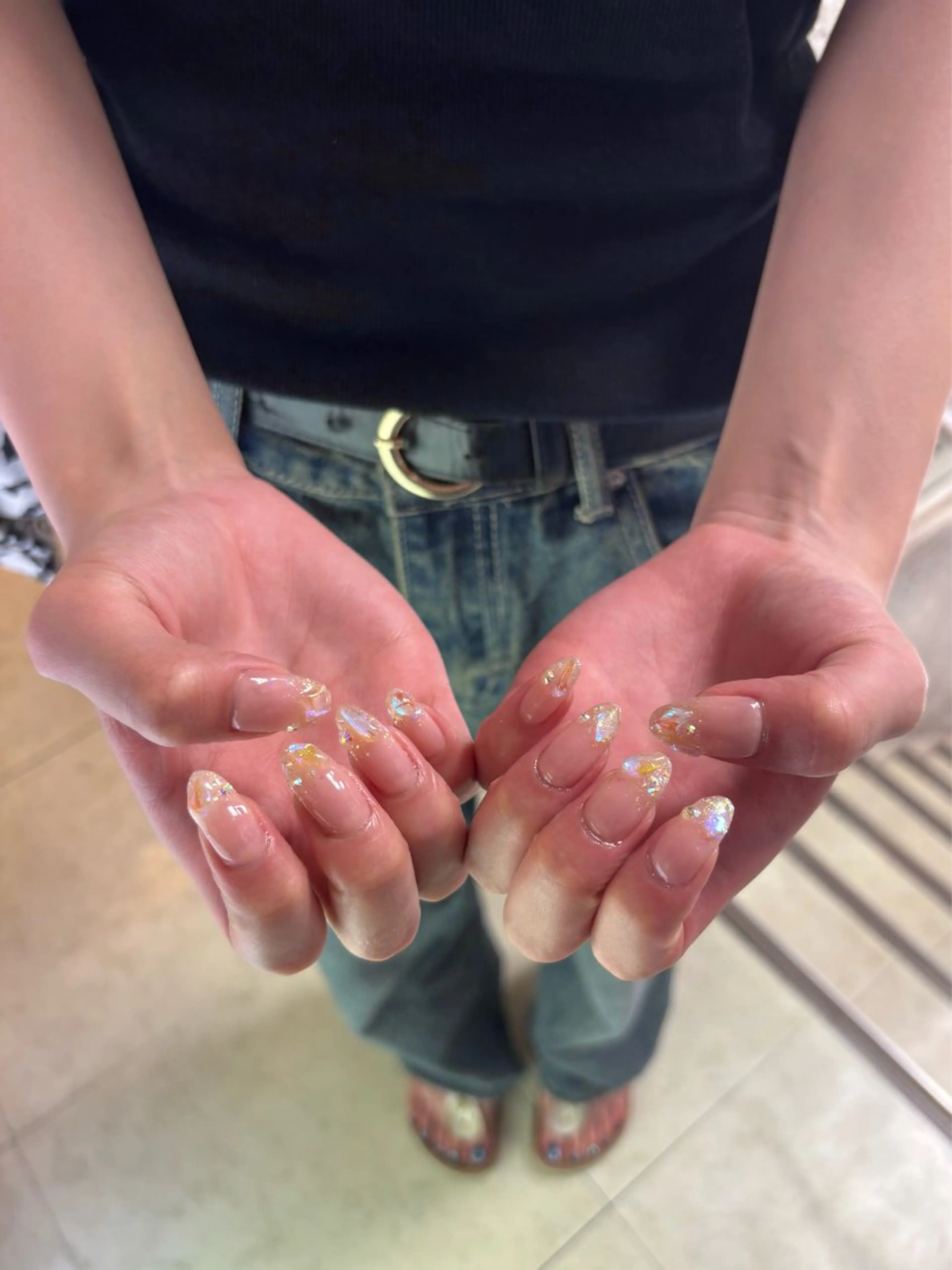 ネイル オーロラネイル Bianca浦和🍀 suminaのネイルデザイン