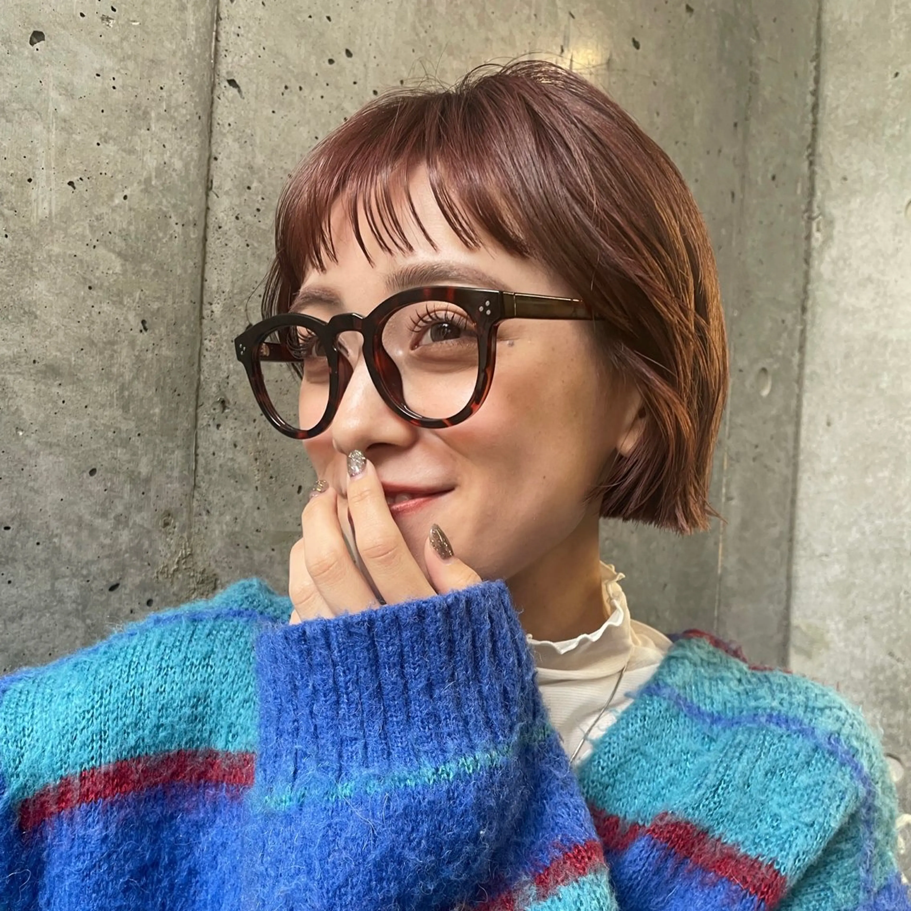 ショート カラー レイヤー/柔らか 透明感カラー/ゆきなのヘアスタイル