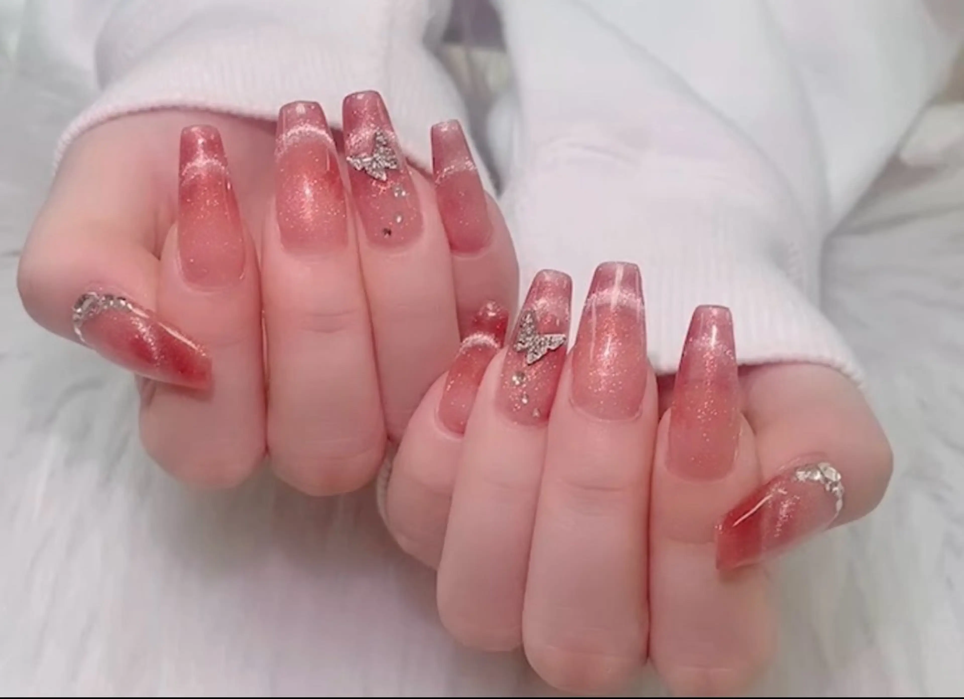 ネイル アートネイル べっ甲ネイル チークネイル 成人式 長さ出し For you. Nail Salonのネイルデザイン