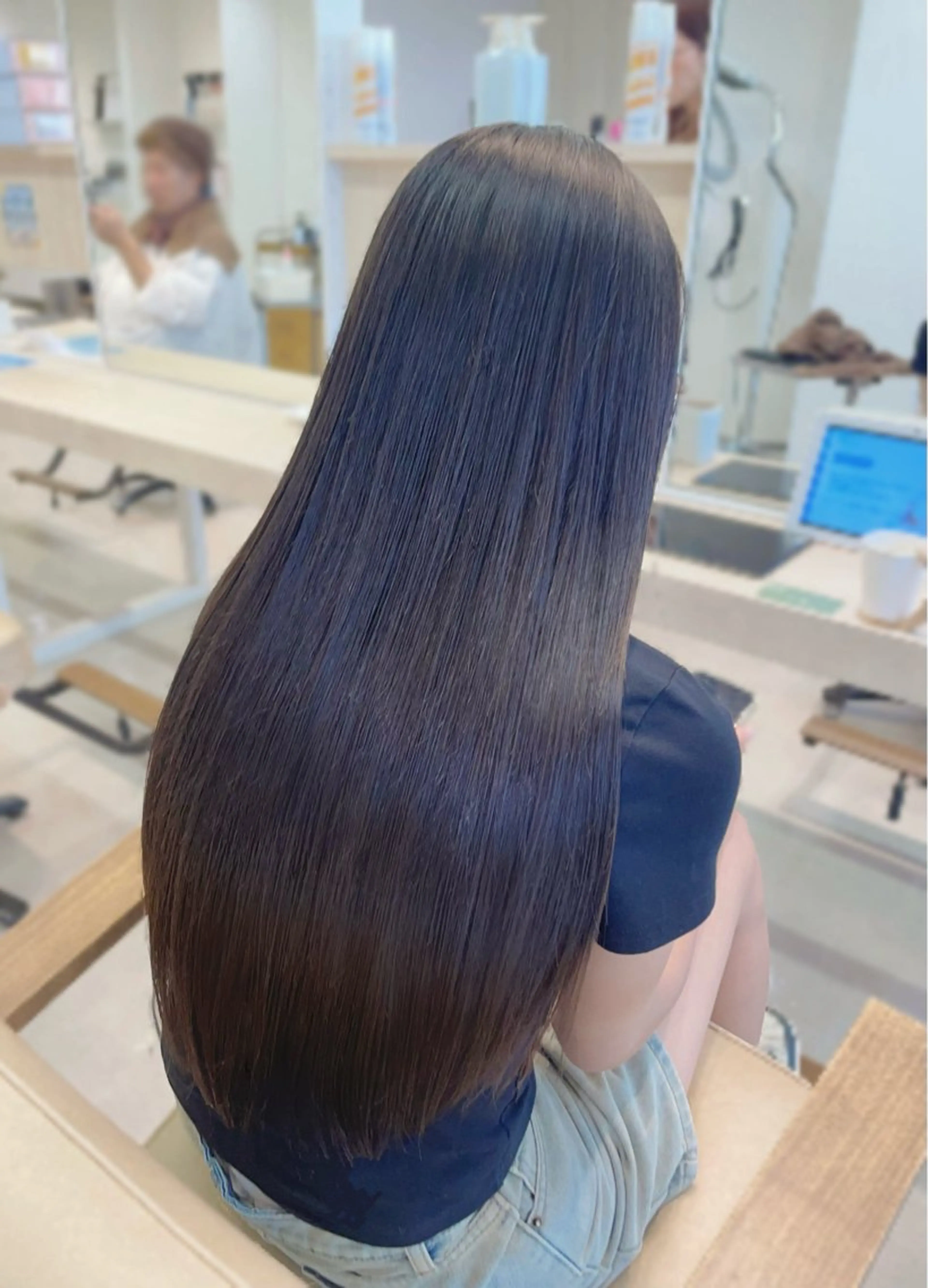 ロング 縮毛矯正 かずや🍀/髪質改善 /艶髪カラー/眉毛のヘアスタイル