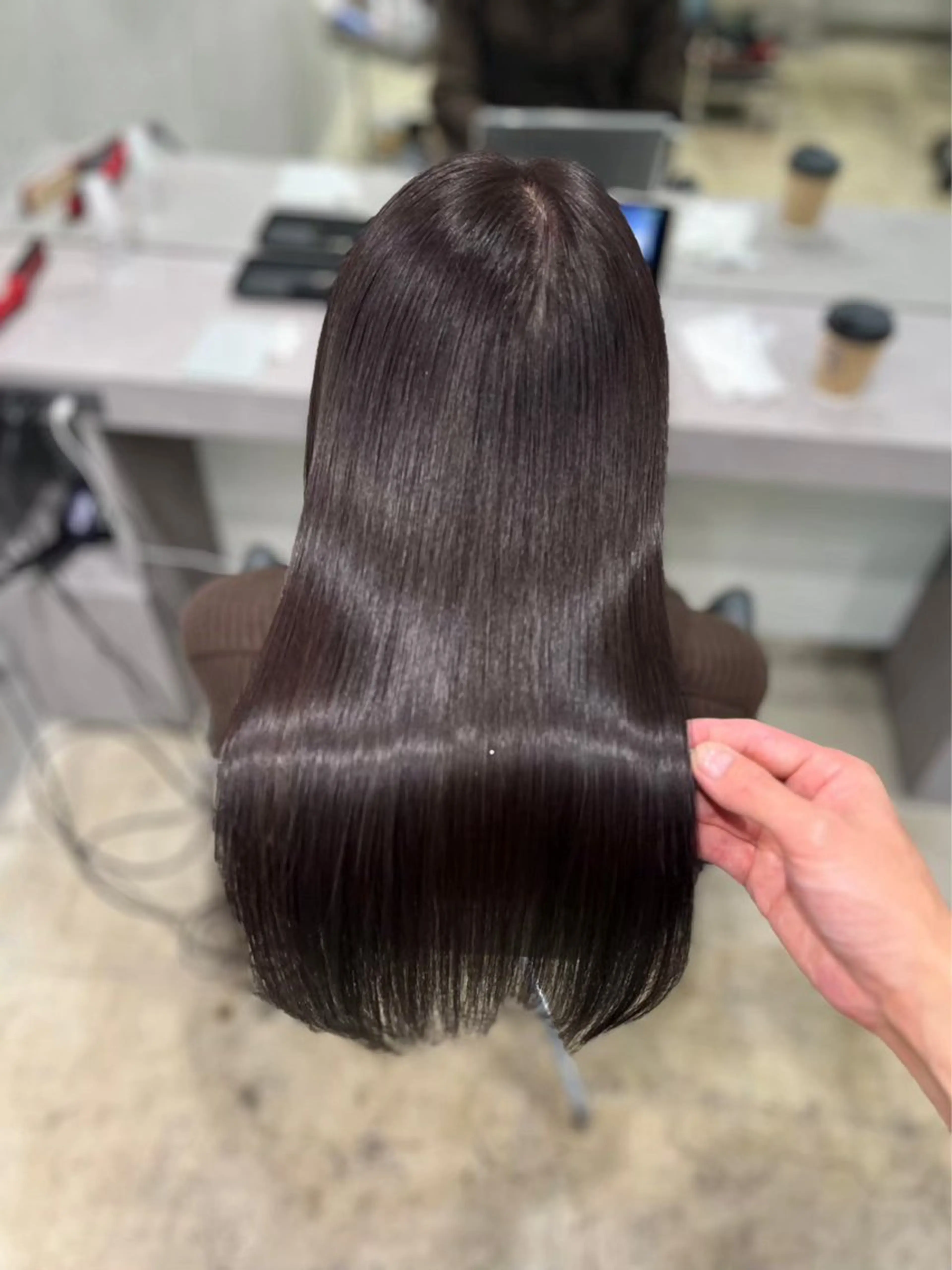 ロング 【ヤバ髪から美髪へ】 縮毛矯正特化アチワのヘアスタイル