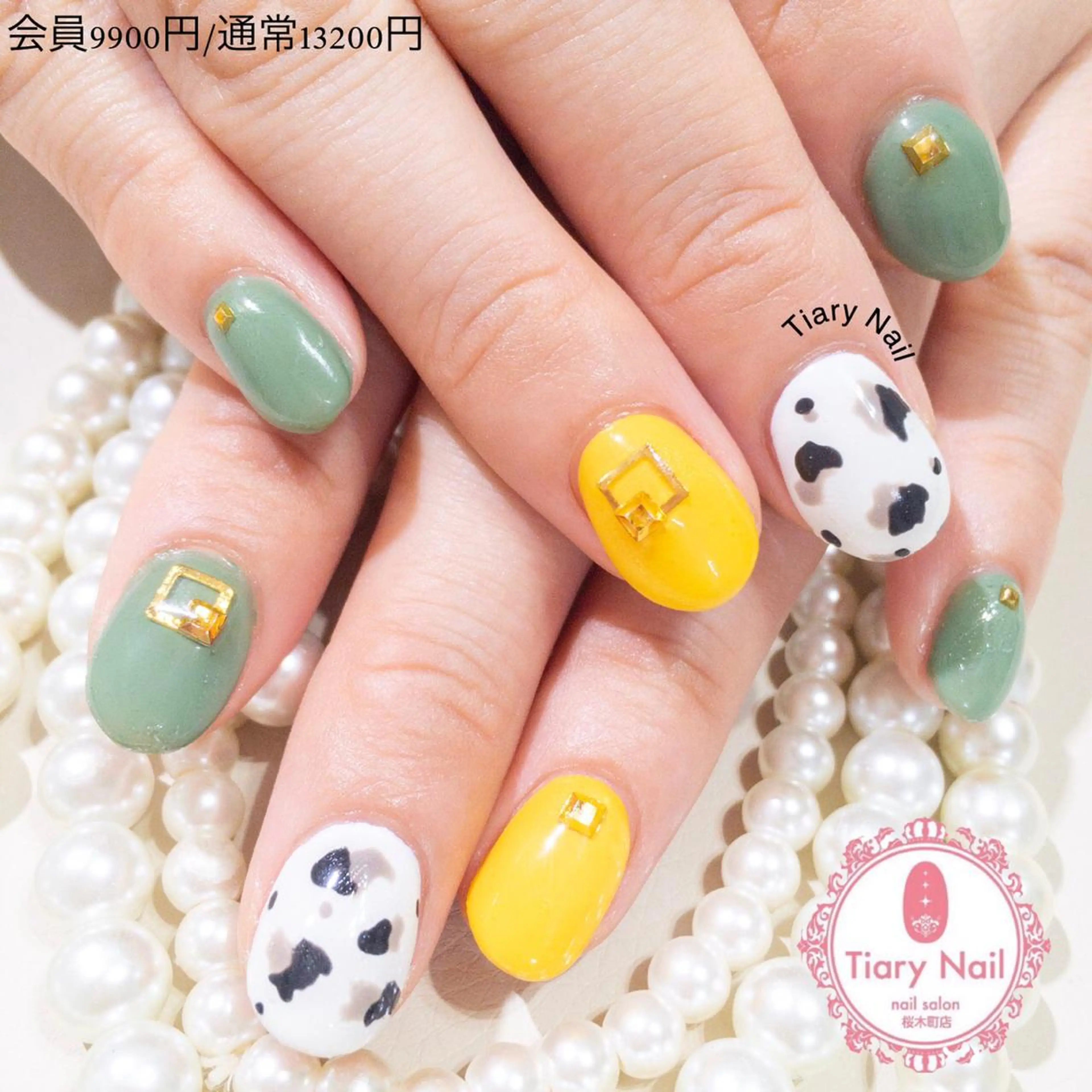 ネイル アニマル柄 TiaryNail まほのネイルデザイン