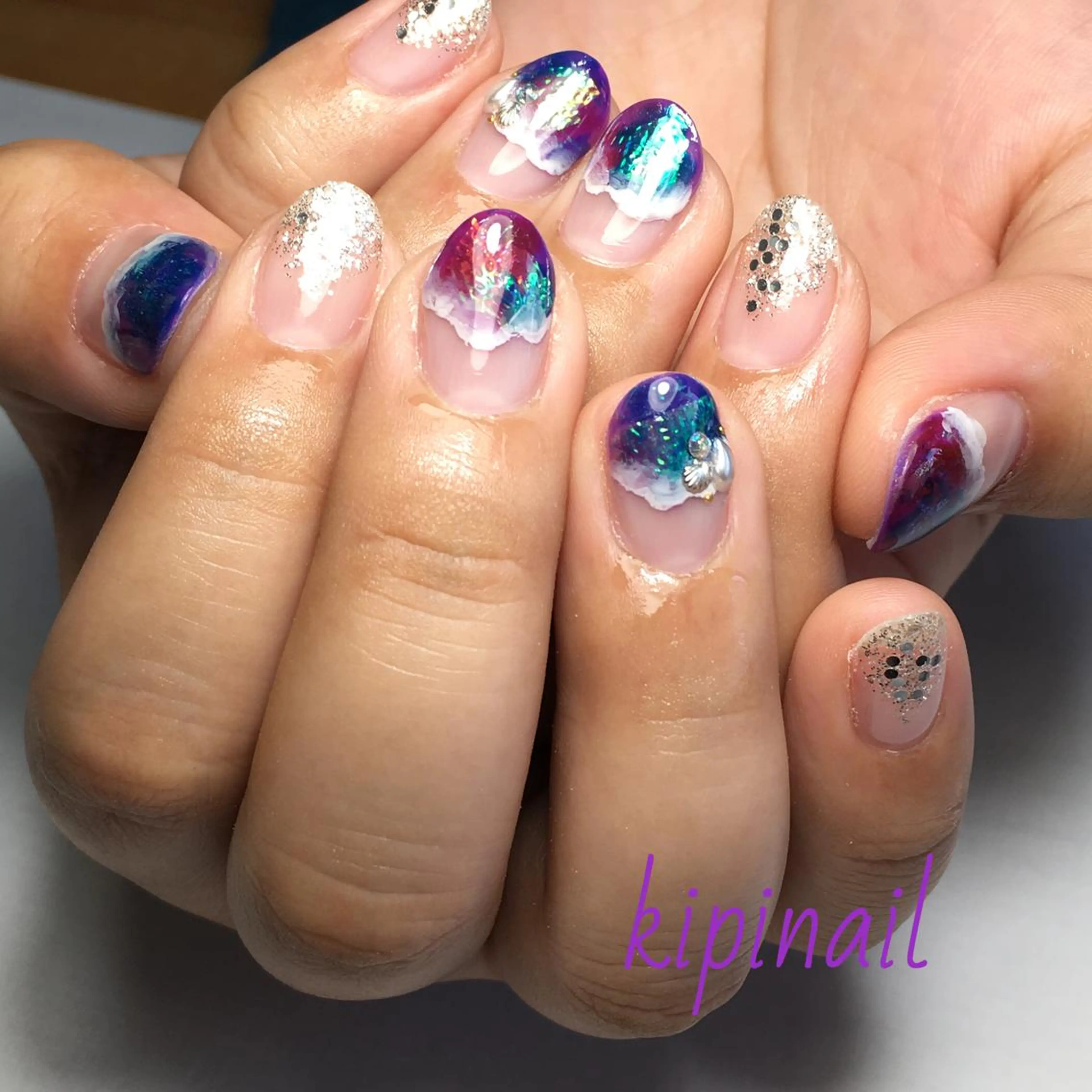 ネイル アートネイル kipinail 川﨑えりかのネイルデザイン