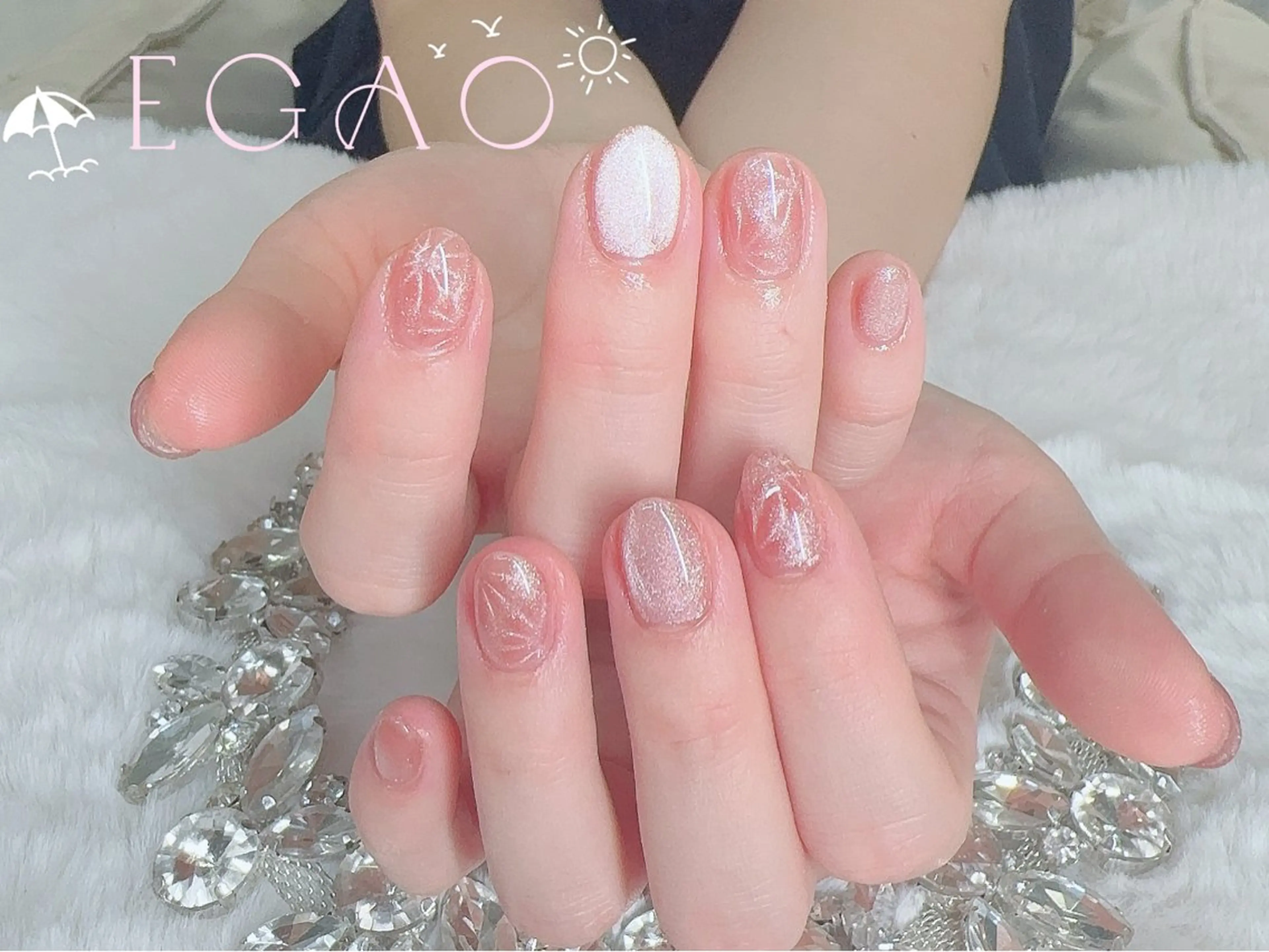 ネイル アートネイル フットネイル フレンチネイル ジェルネイル グラデーション ハンドネイル Egao Nail錦糸町店のネイルデザイン