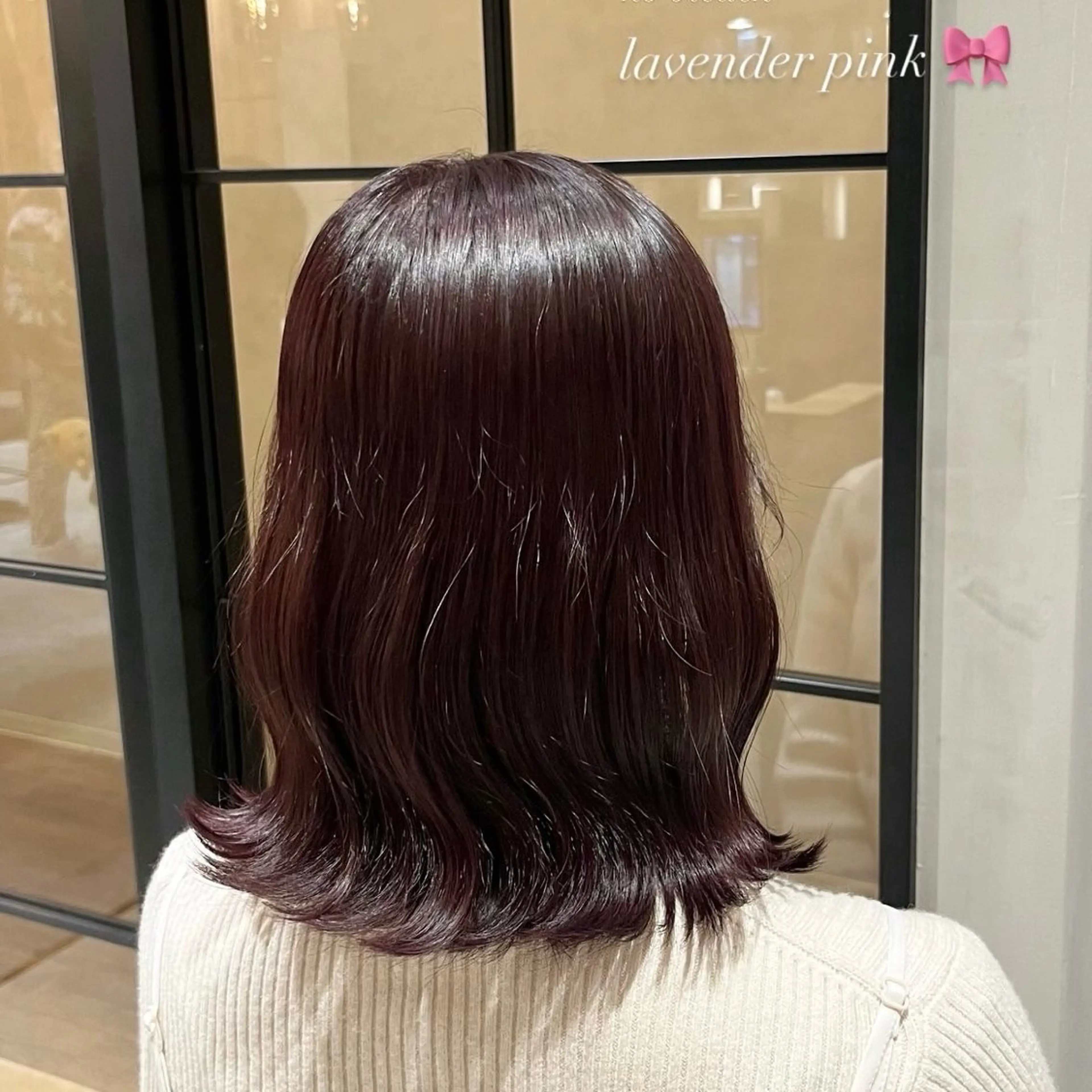 ミディアム カラー ブリーチ ブラウンカラー ラベンダーカラー ブリーチなしカラー 𝒎𝒐𝒆🩰 名駅/ヘアメ/暖色♡のヘアスタイル