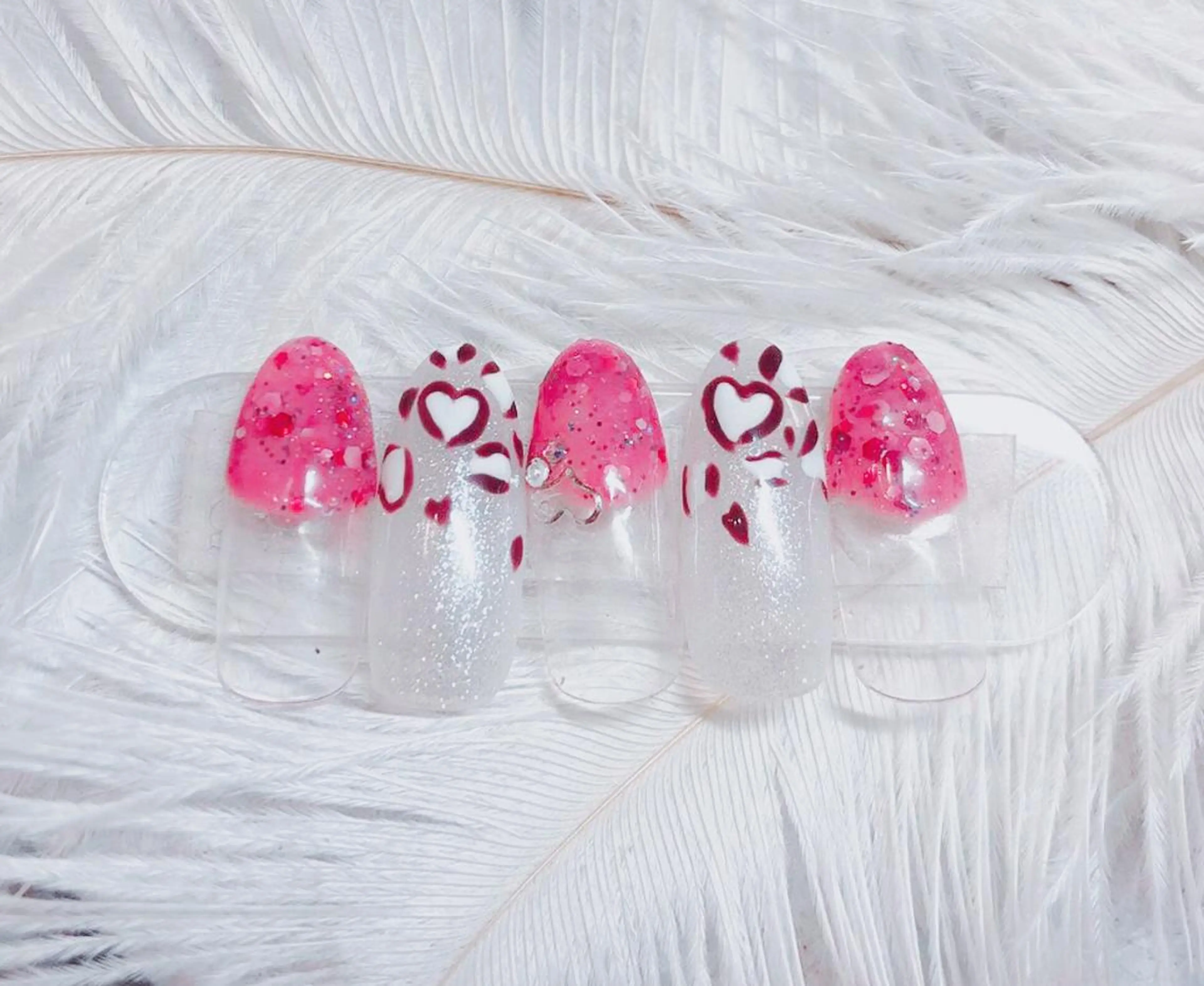 ネイル ハンドネイル マジック ミラーのネイルデザイン