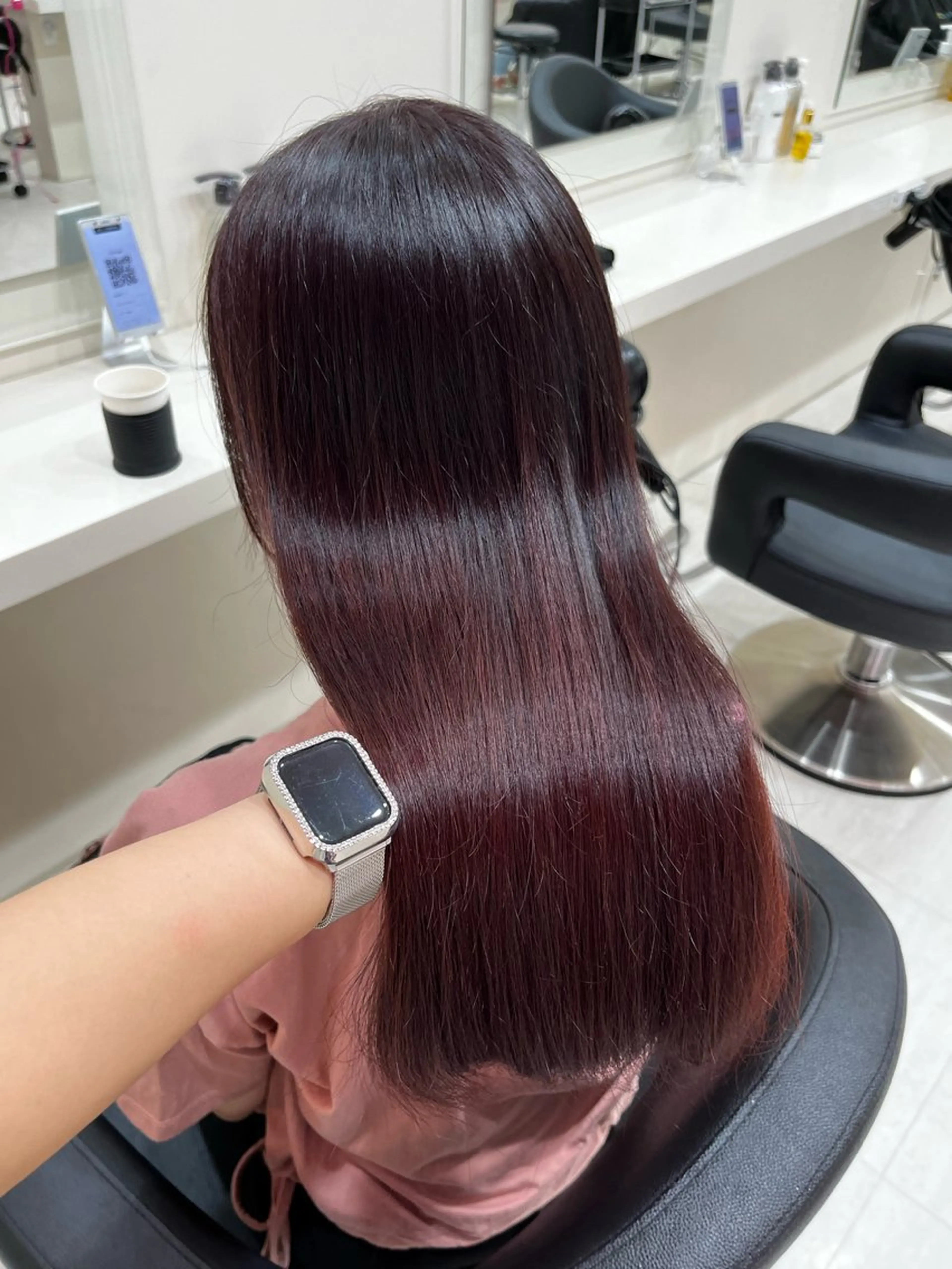 ロング カラー ヘアカラー トリートメント 💟RINNA 艶カラー💟のヘアスタイル