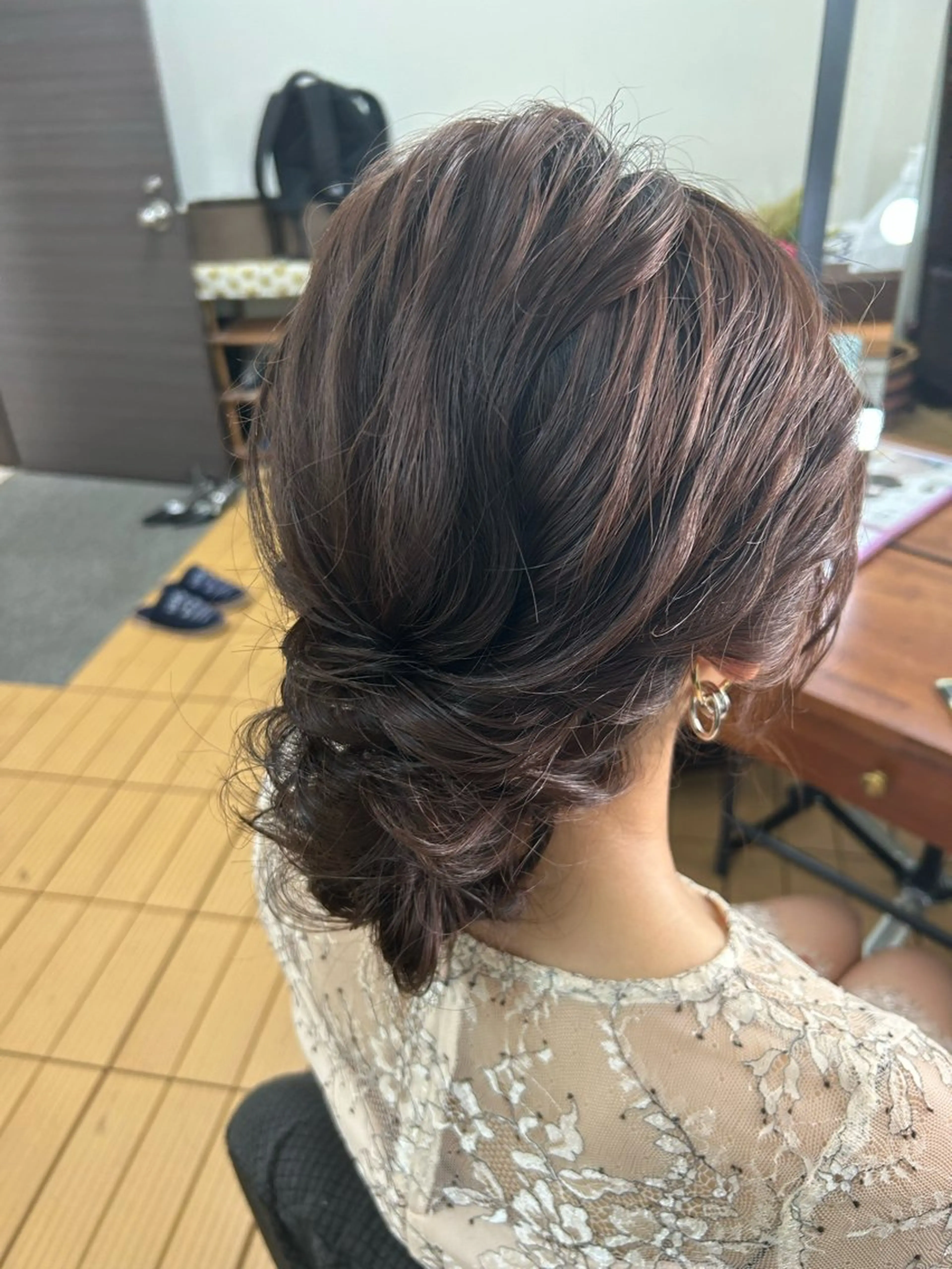 セミロング ヘアセット Delight ヘアメイク着付けのヘアスタイル