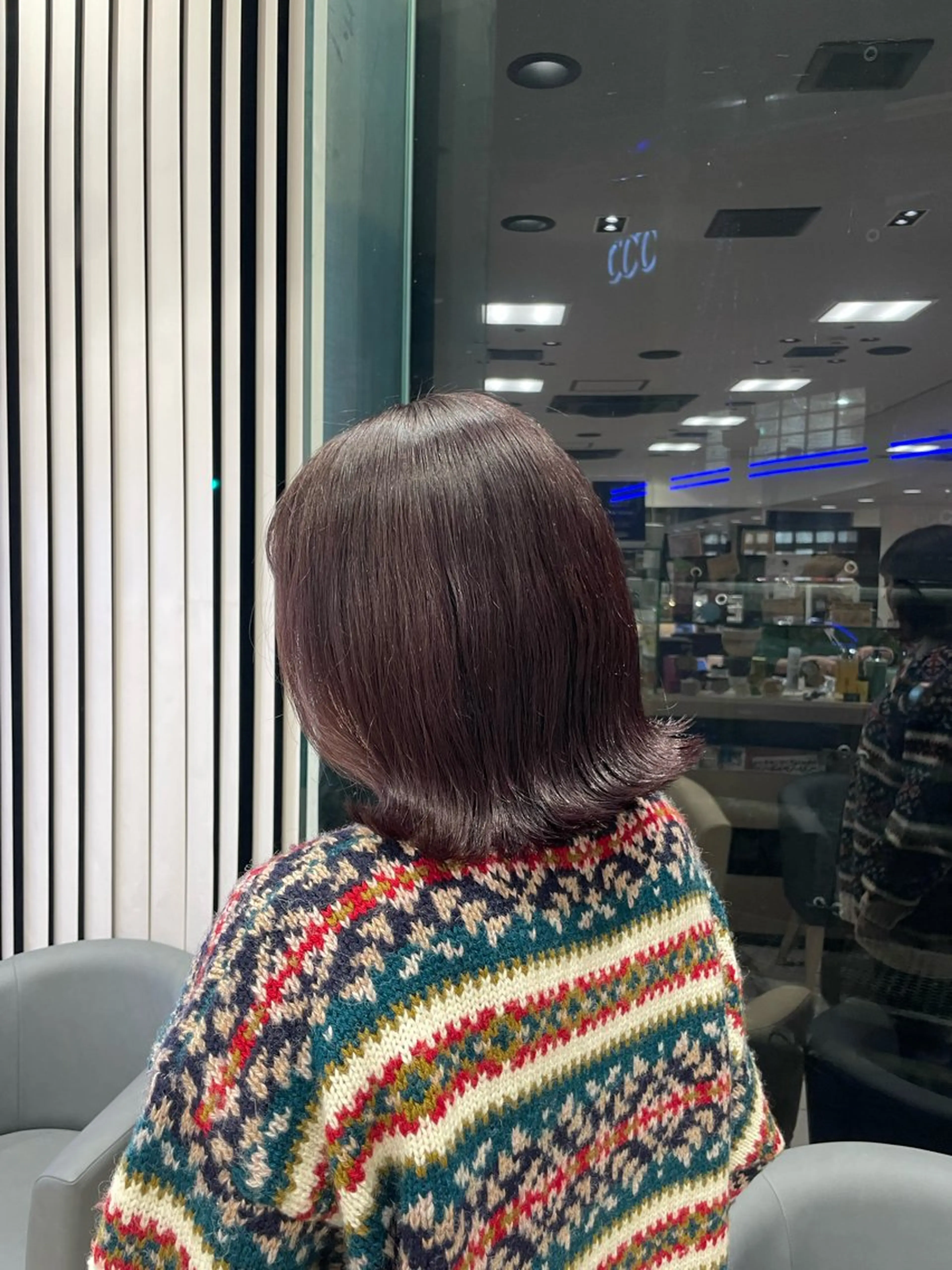 ミディアム カラー ラベンダーカラー クロスパーマ/うる艶 カラー/Kurumiのヘアスタイル