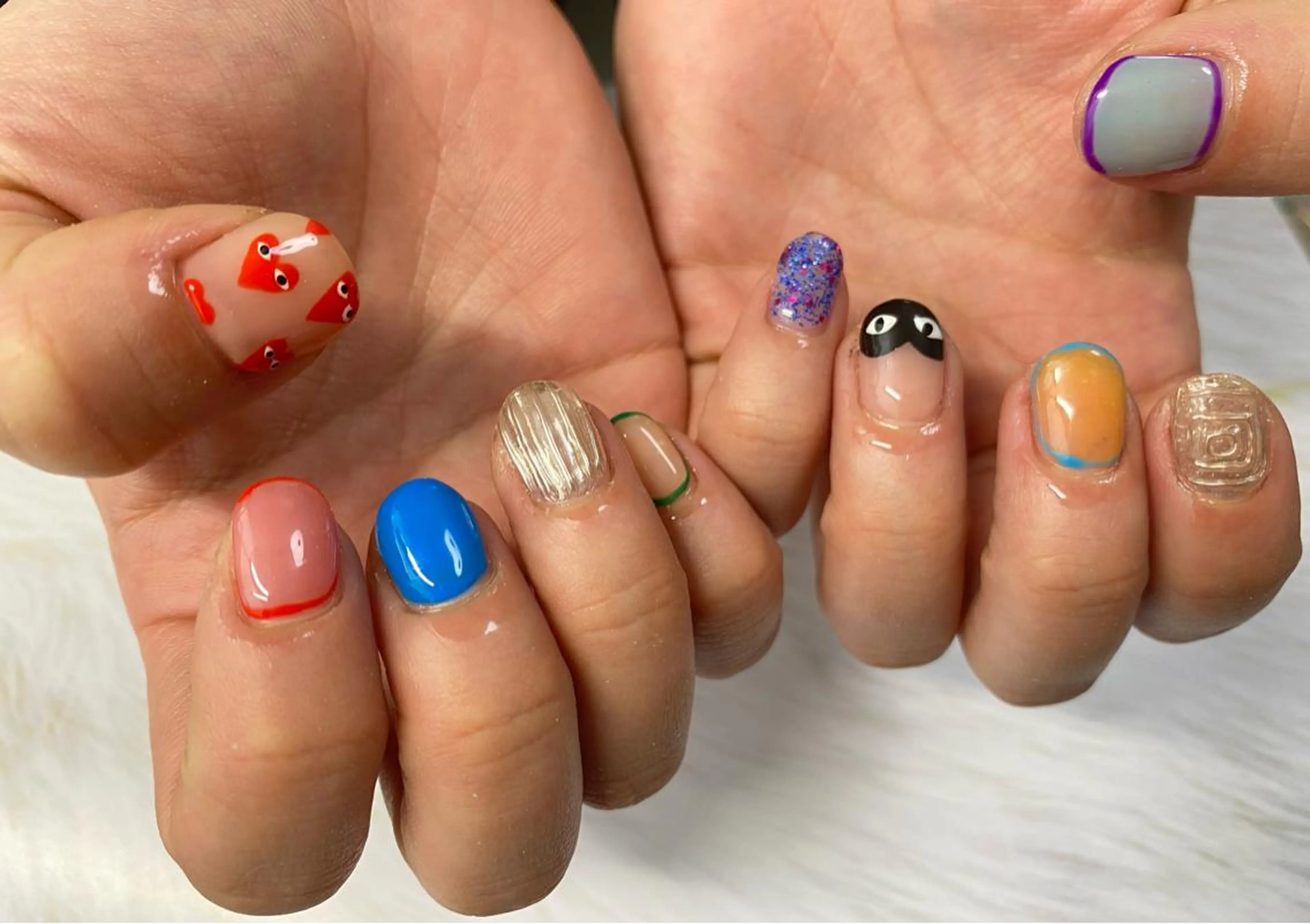 ネイル ハンドネイル Mana‪ ‪·͜· ❤︎‬のネイルデザイン