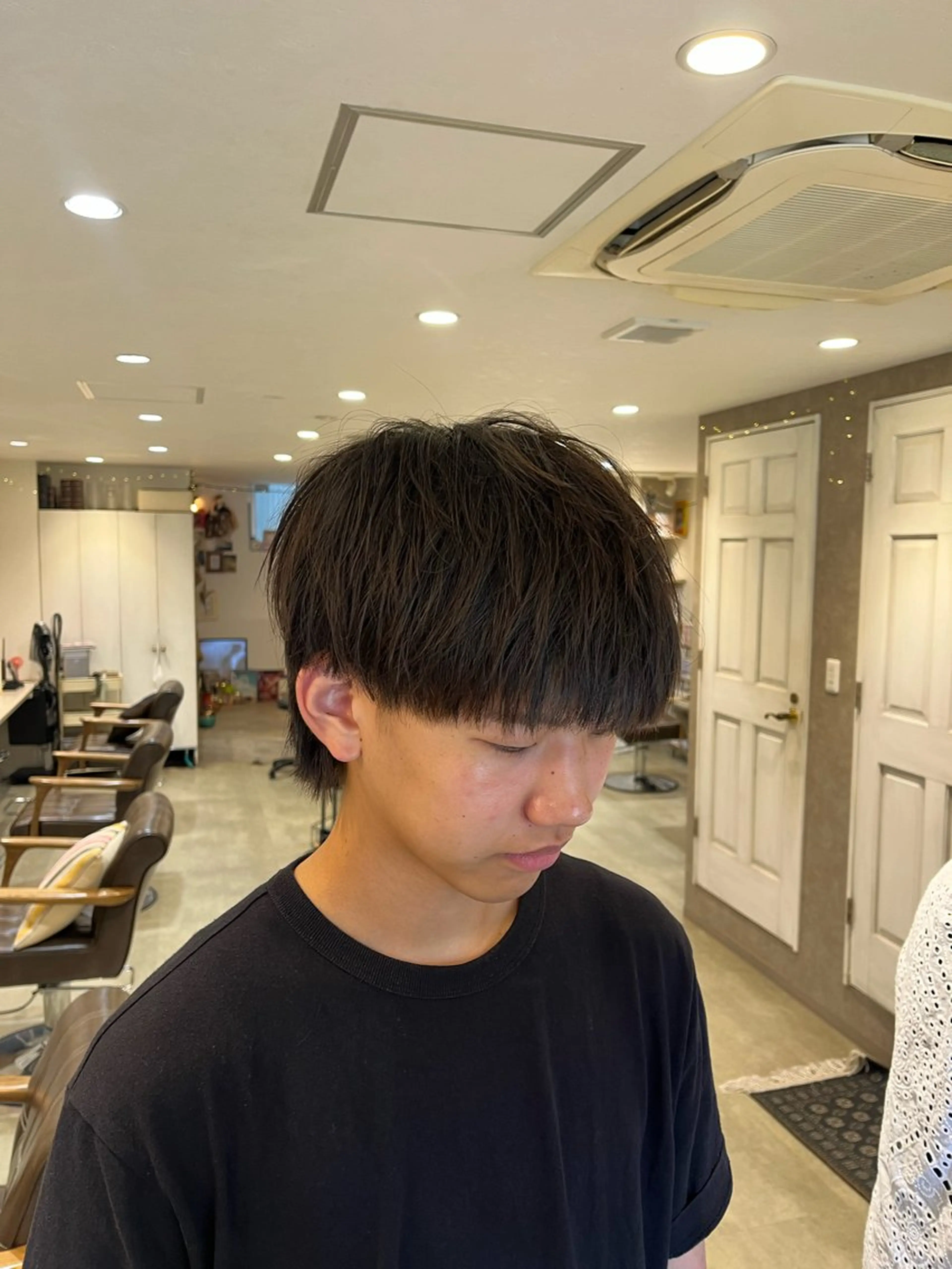 ショート メンズ マッシュウルフ マッシュ メンズウルフカット ウルフカット 🌀メンズパーマ🌀 🐏丸山祐宇🐏のヘアスタイル