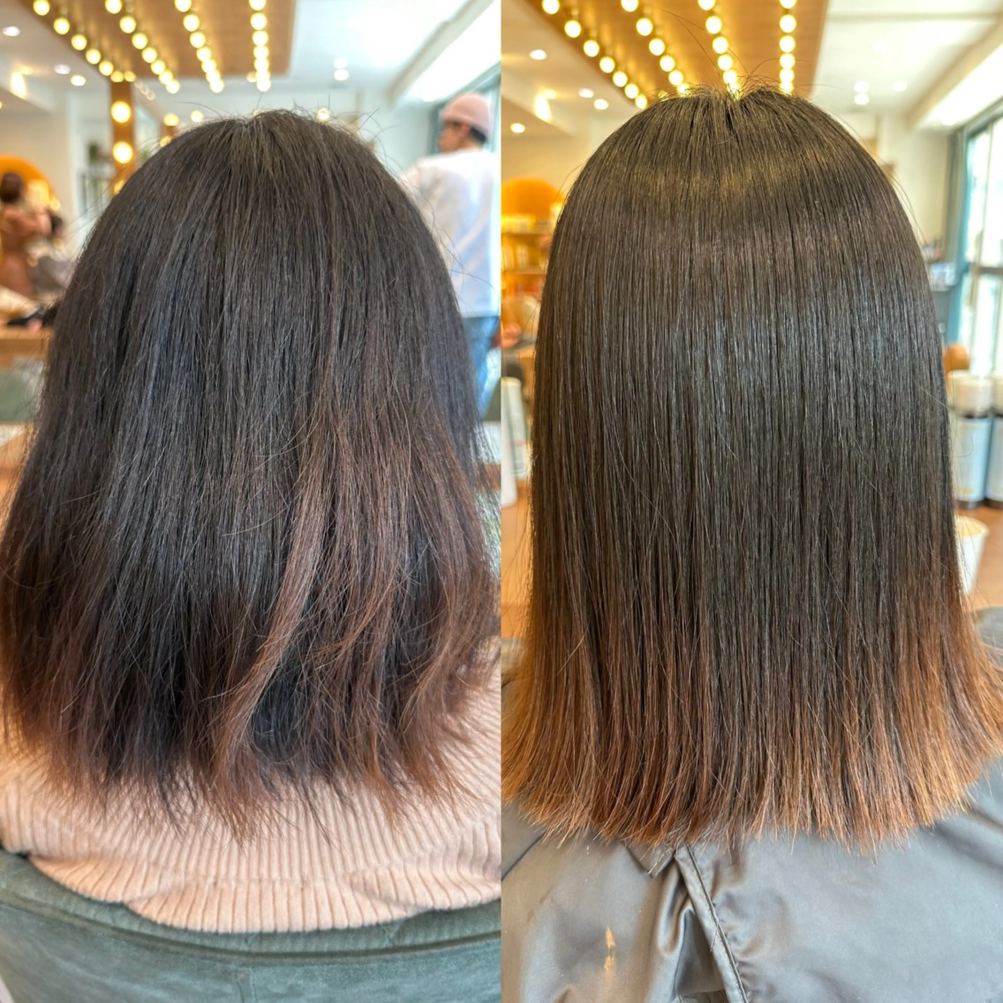 ミディアム 髪質改善 縮毛矯正 カット 縮毛矯正 トリートメント taiga レイヤー /髪質改善/矯正🌈のヘアスタイル