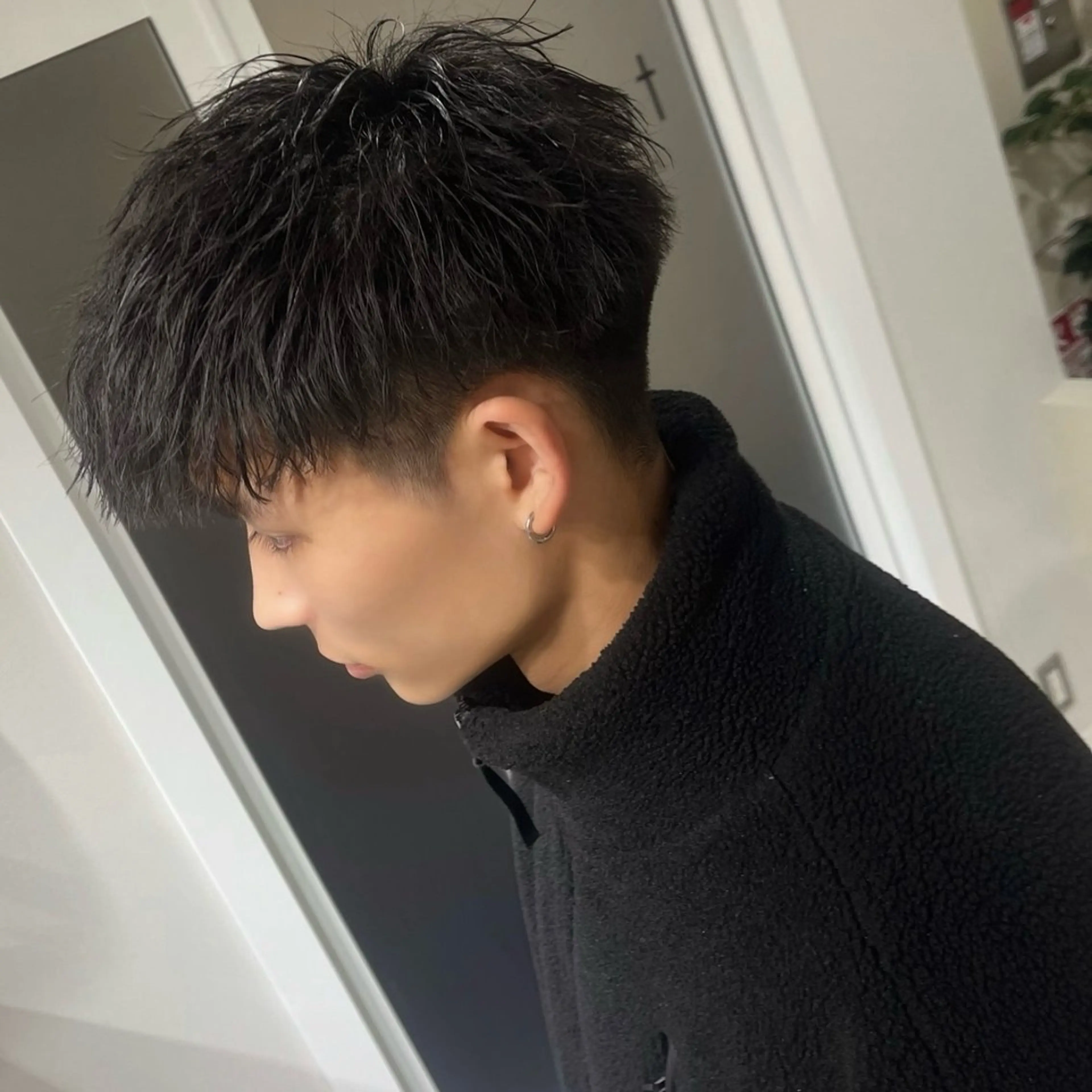 ショート パーマ メンズ カット 浜野 真貴のヘアスタイル