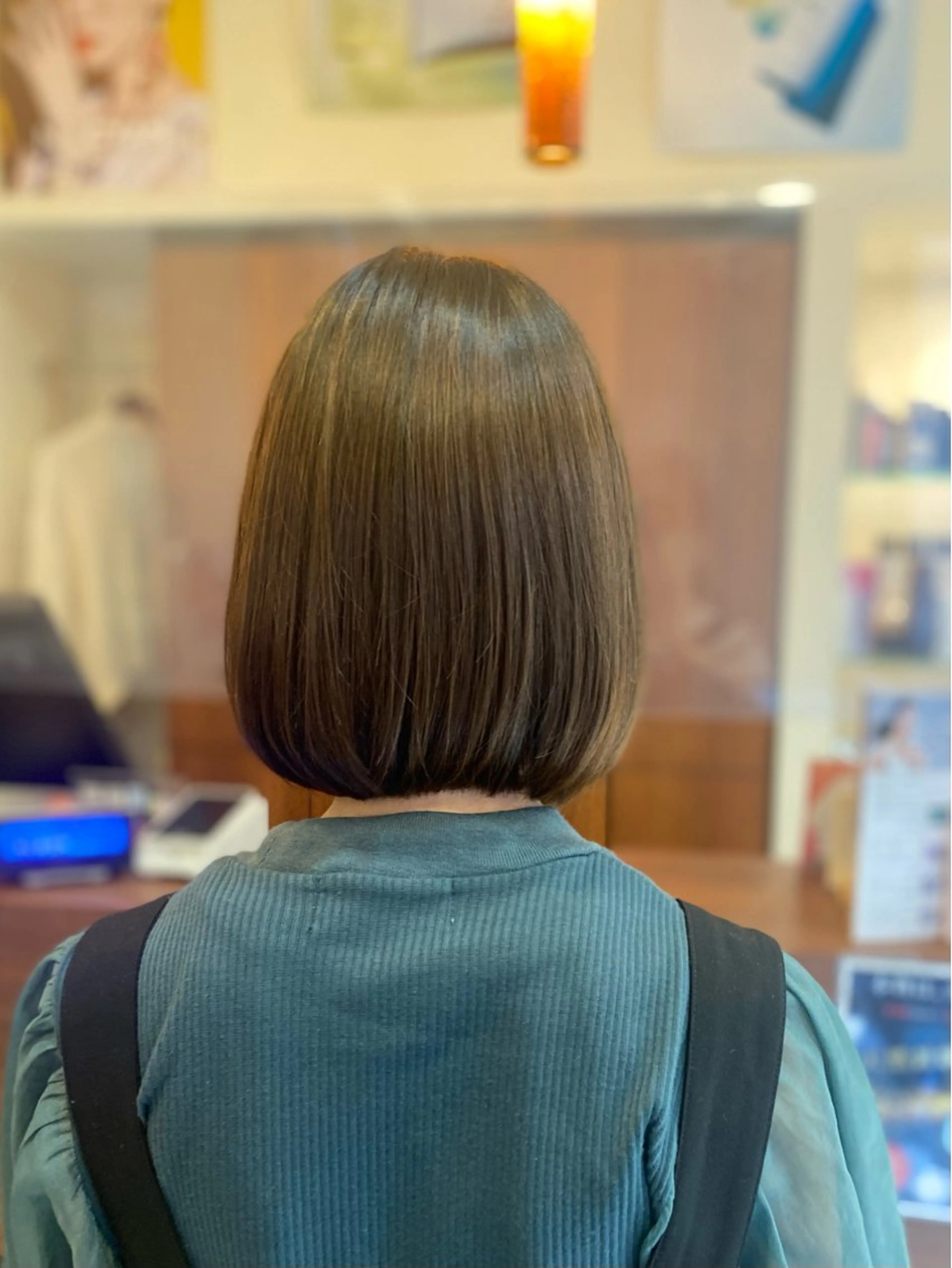 ミディアム 縮毛矯正 Aphrodite 横手 亜紀のヘアスタイル