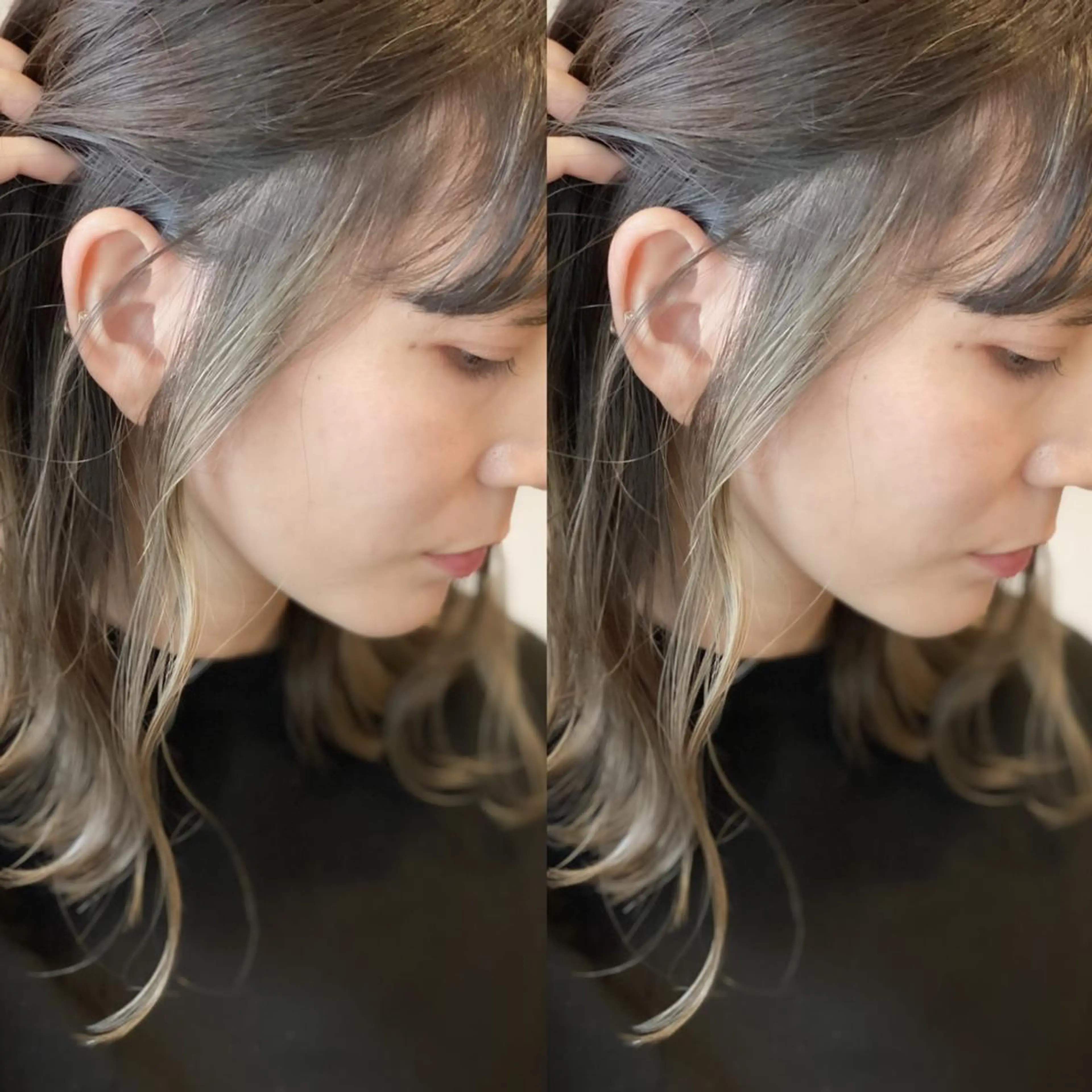 ミディアム sara中谷 哲のヘアスタイル