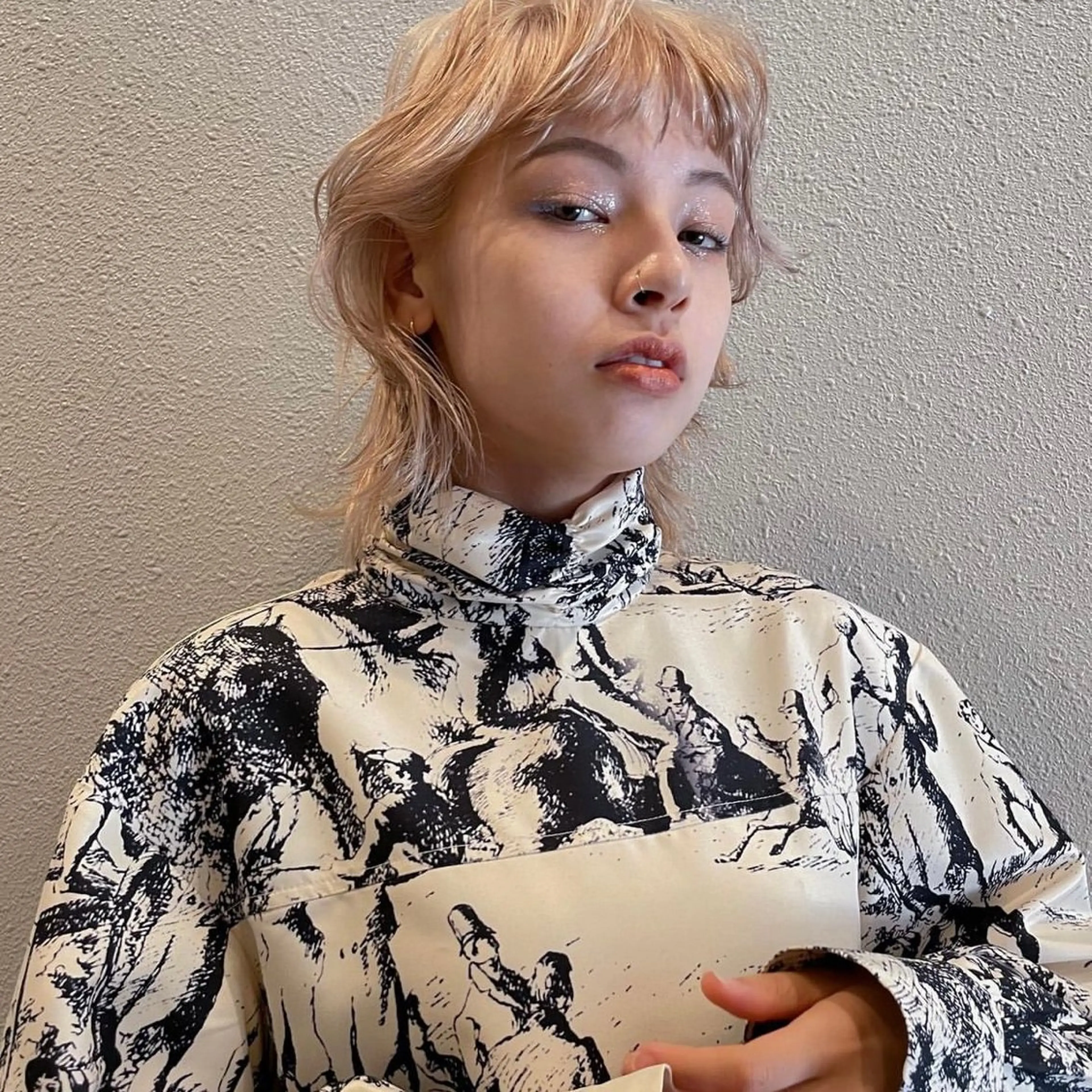 カラー バレイヤージュ ベージュカラー ブリーチ ブロンド デザインカラー レイヤー/ブリーチ ♥️【木坂 桃歌】のヘアスタイル