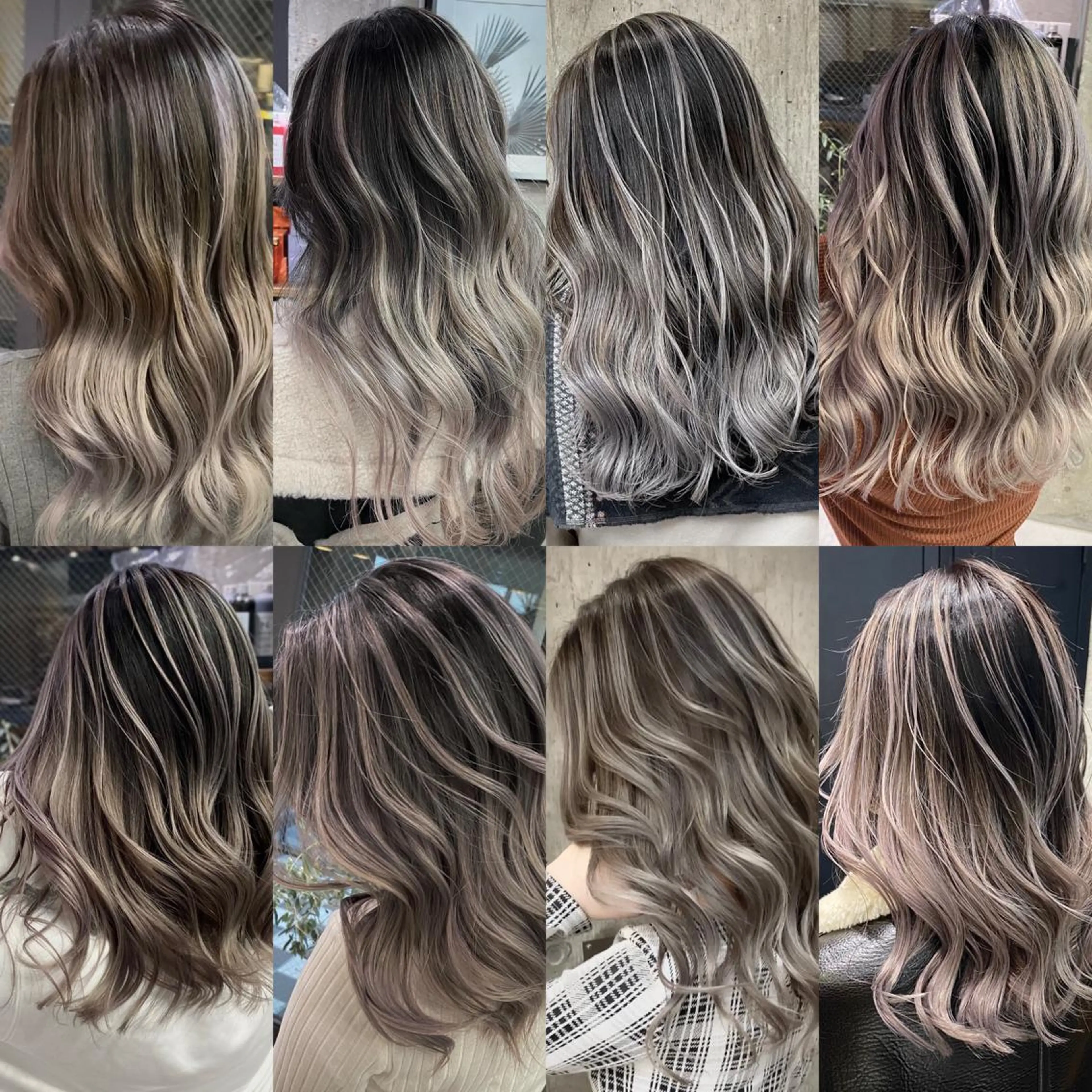 ロング カラー バレイヤージュ デザインカラー ハイライトカラー ハイライト レイヤーカット ヘアカラー トリートメント 🌈透明感カラー ✨松田龍也🌈のヘアスタイル