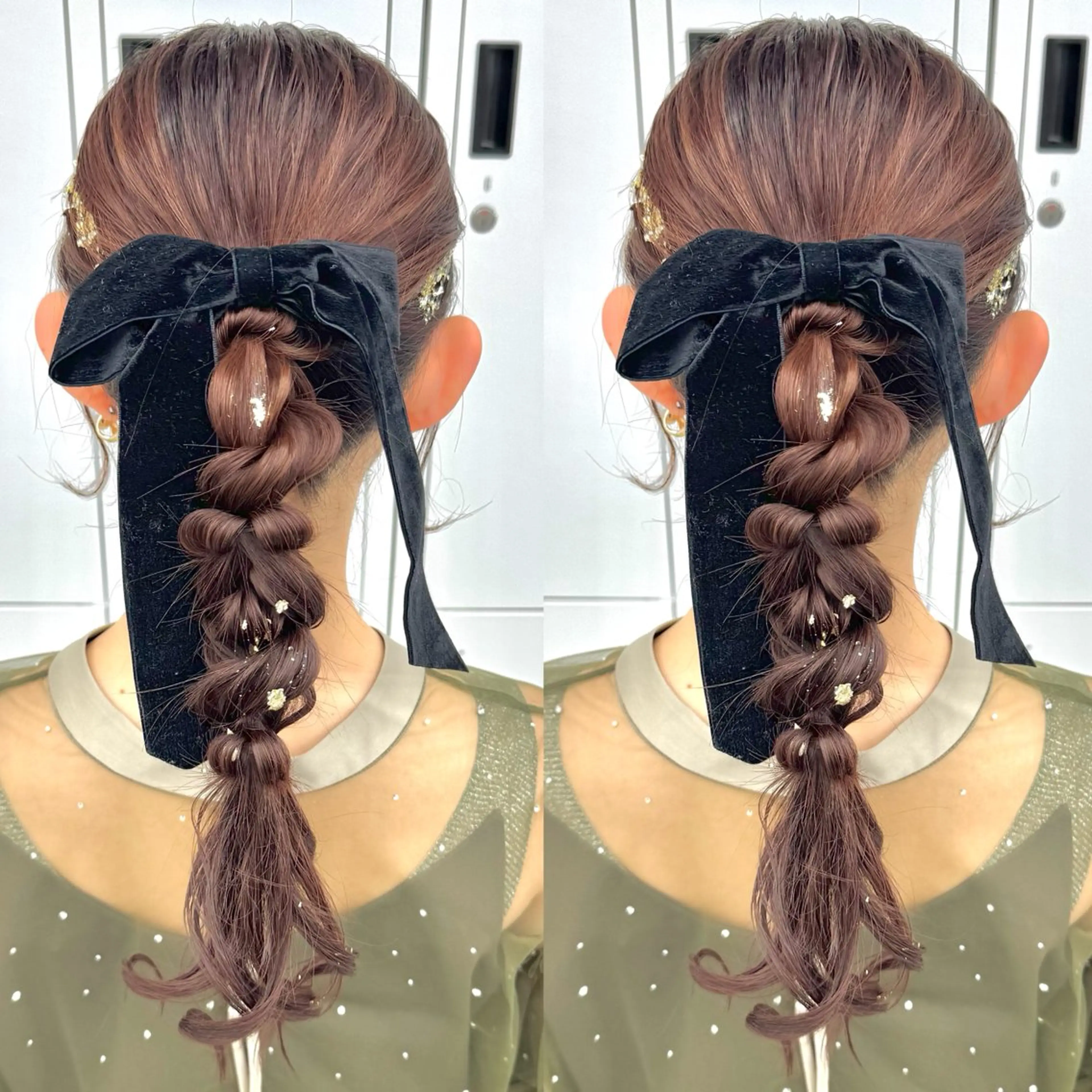 ロング ヘアアレンジ ヘアセット ヘアメ🎀推しカラー 🥣横浜/しほ🧸のヘアスタイル