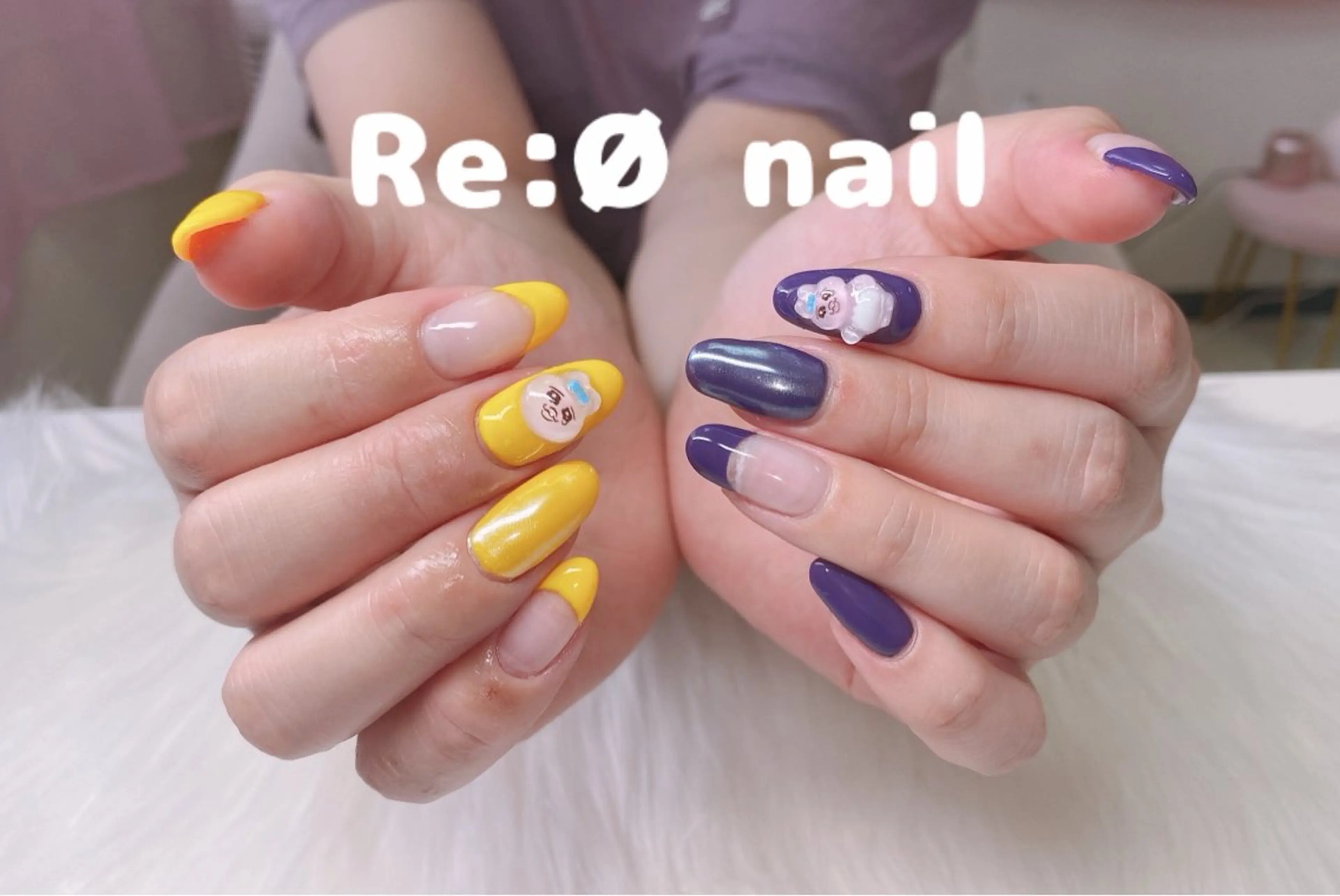 ネイル 持ち込み ハンドネイル Re:Ø nail 🩵TSUJIのネイルデザイン