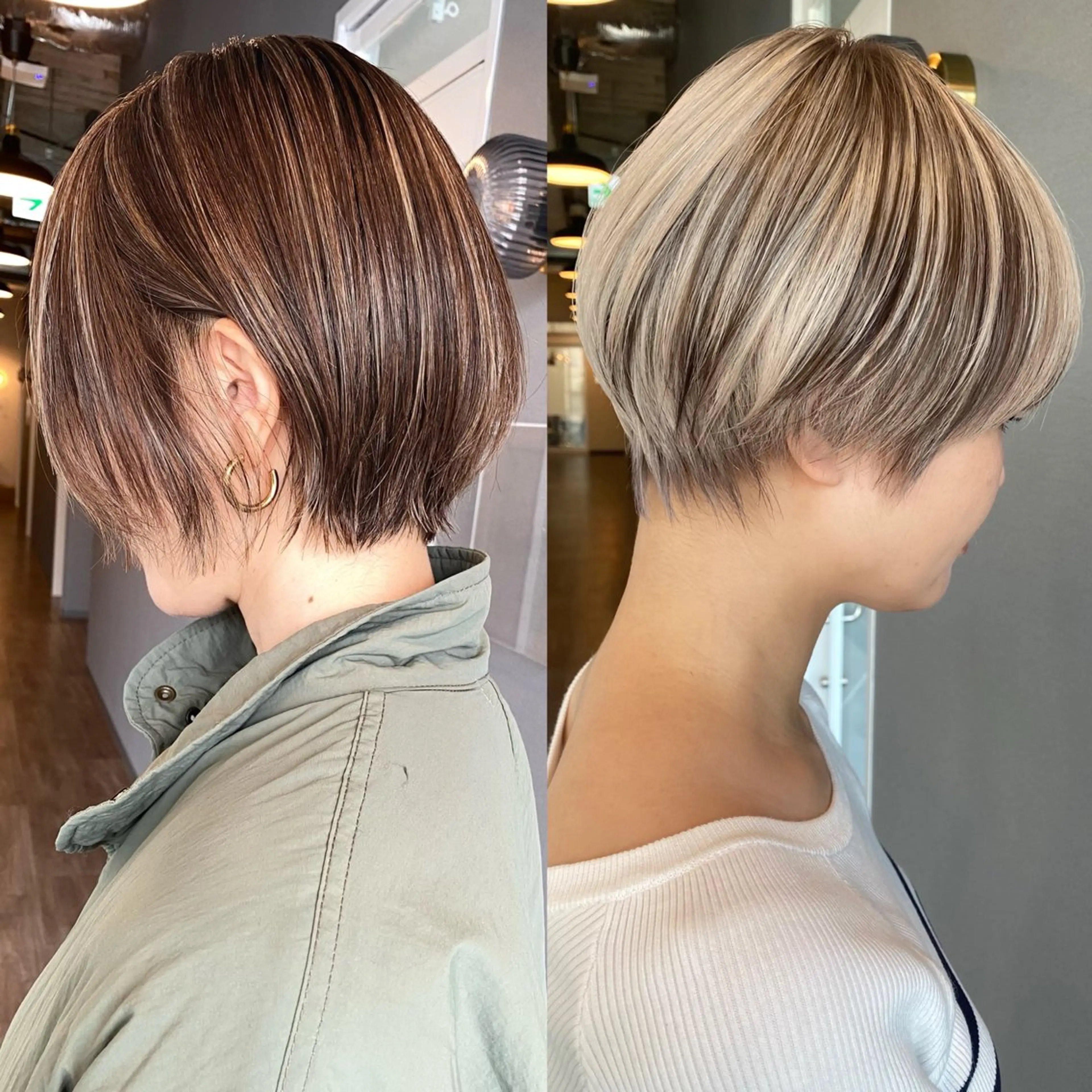 ミディアム カット ヘアカラー トリートメント 似合わせカラーパーマ 🌿kitin米川のヘアスタイル