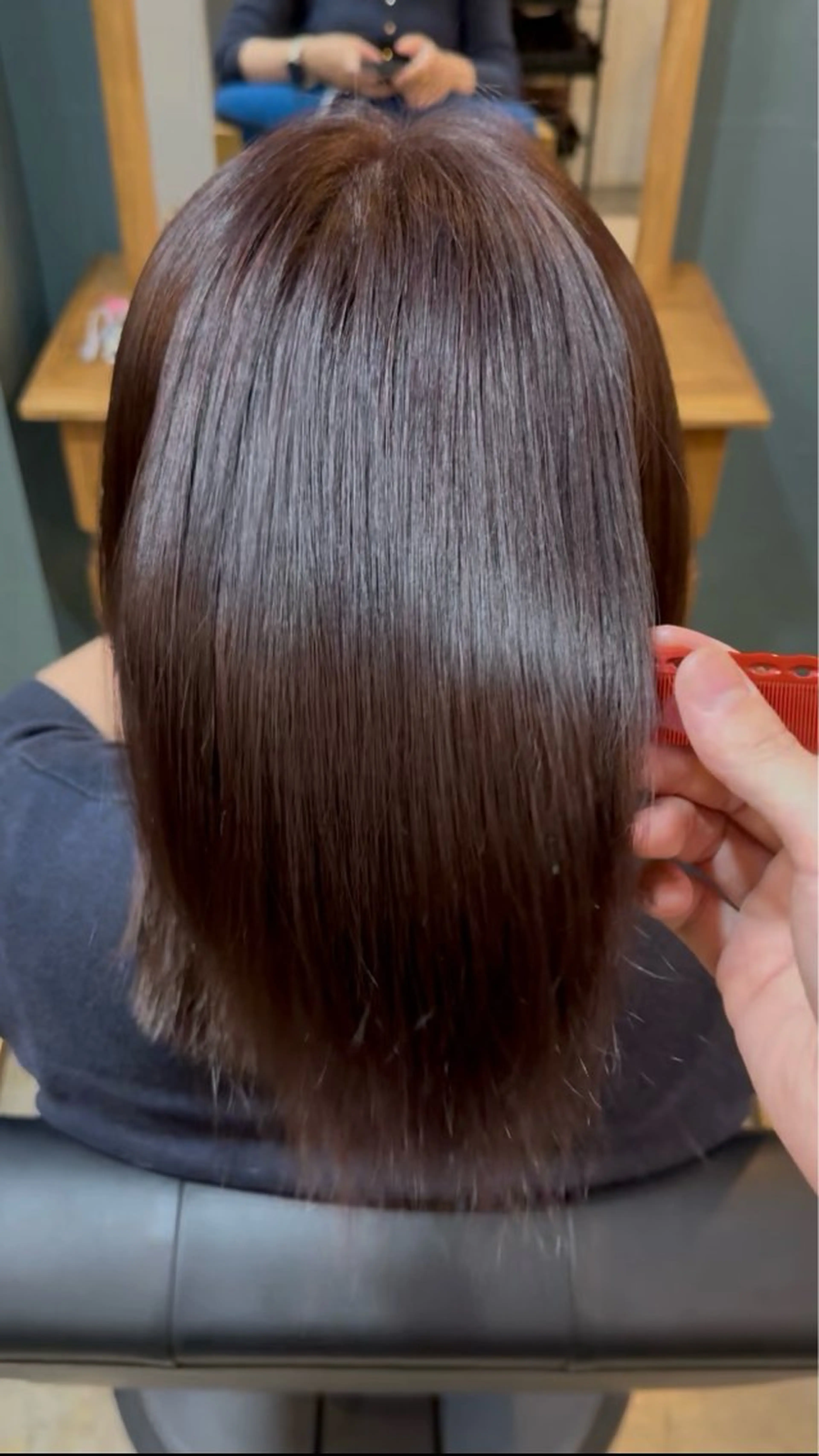 ミディアム 髪質改善 カット ヘアカラー トリートメント 青物横丁/大井町/ 髪質改善/鈴木直行のヘアスタイル