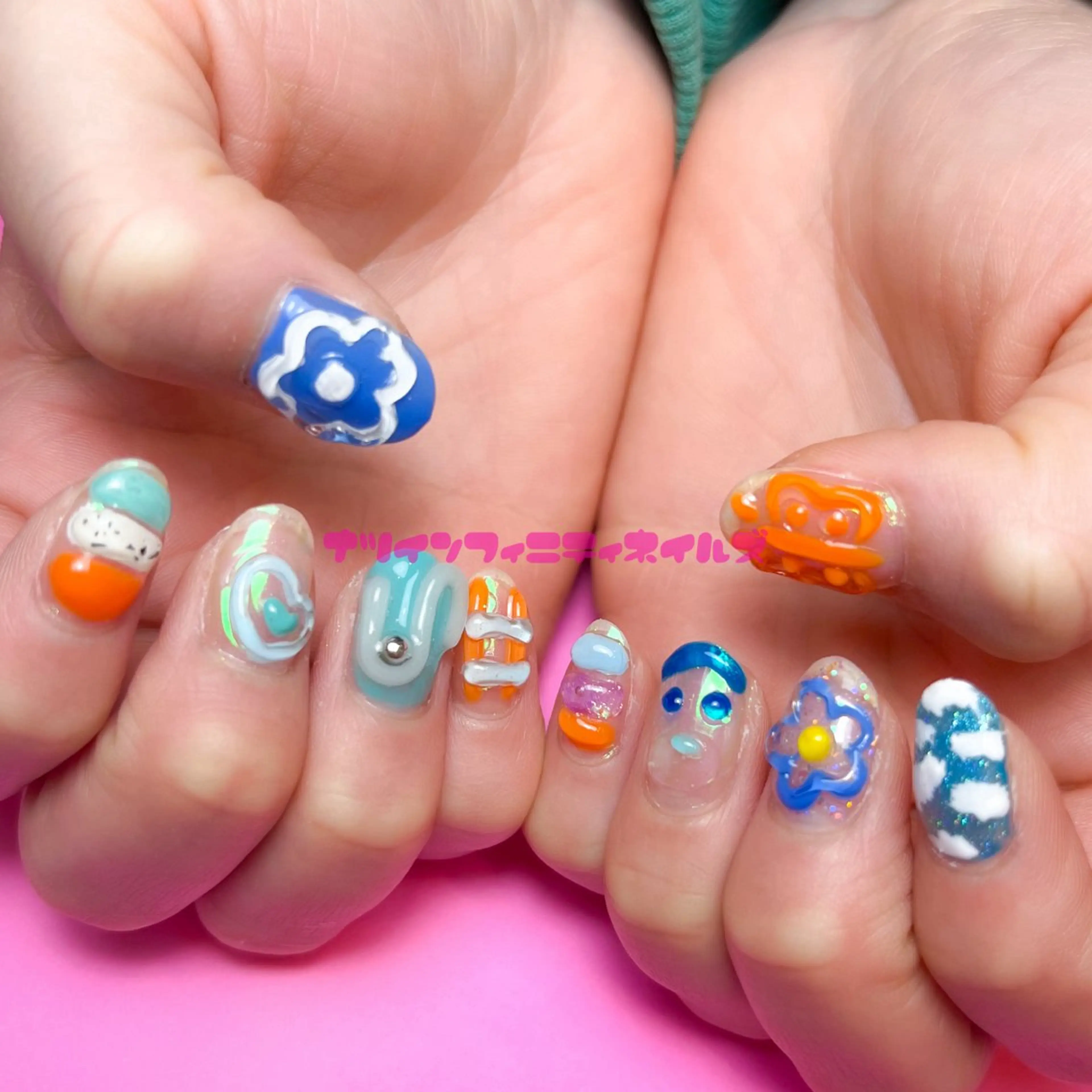 ネイル 持ち込み ハンドネイル ハンドケア ナツインフィニティ ネイルズ（なつ）のネイルデザイン