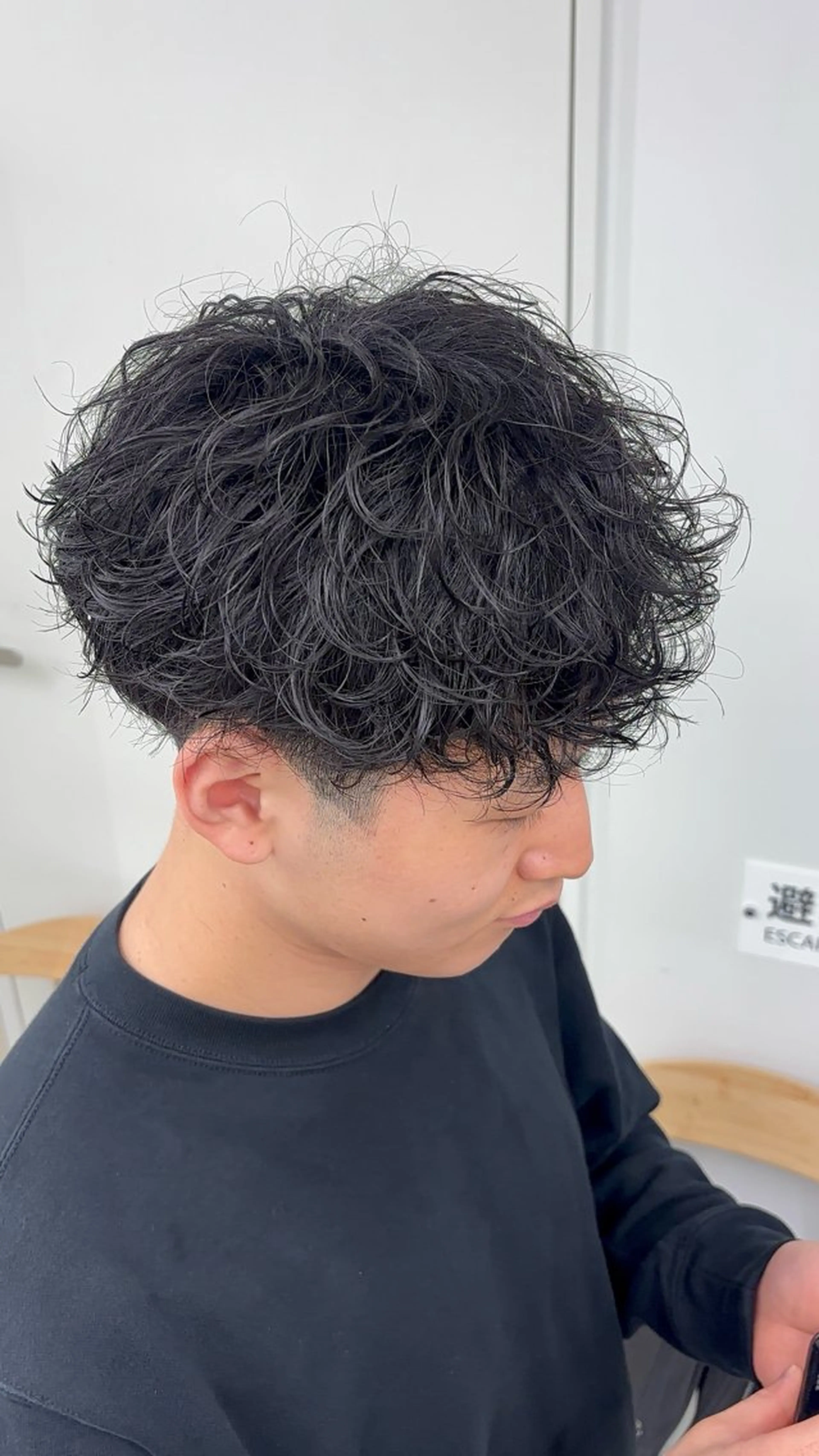 ショート パーマ メンズ カット パーマ 名古屋メンズパーマ /松井生のヘアスタイル