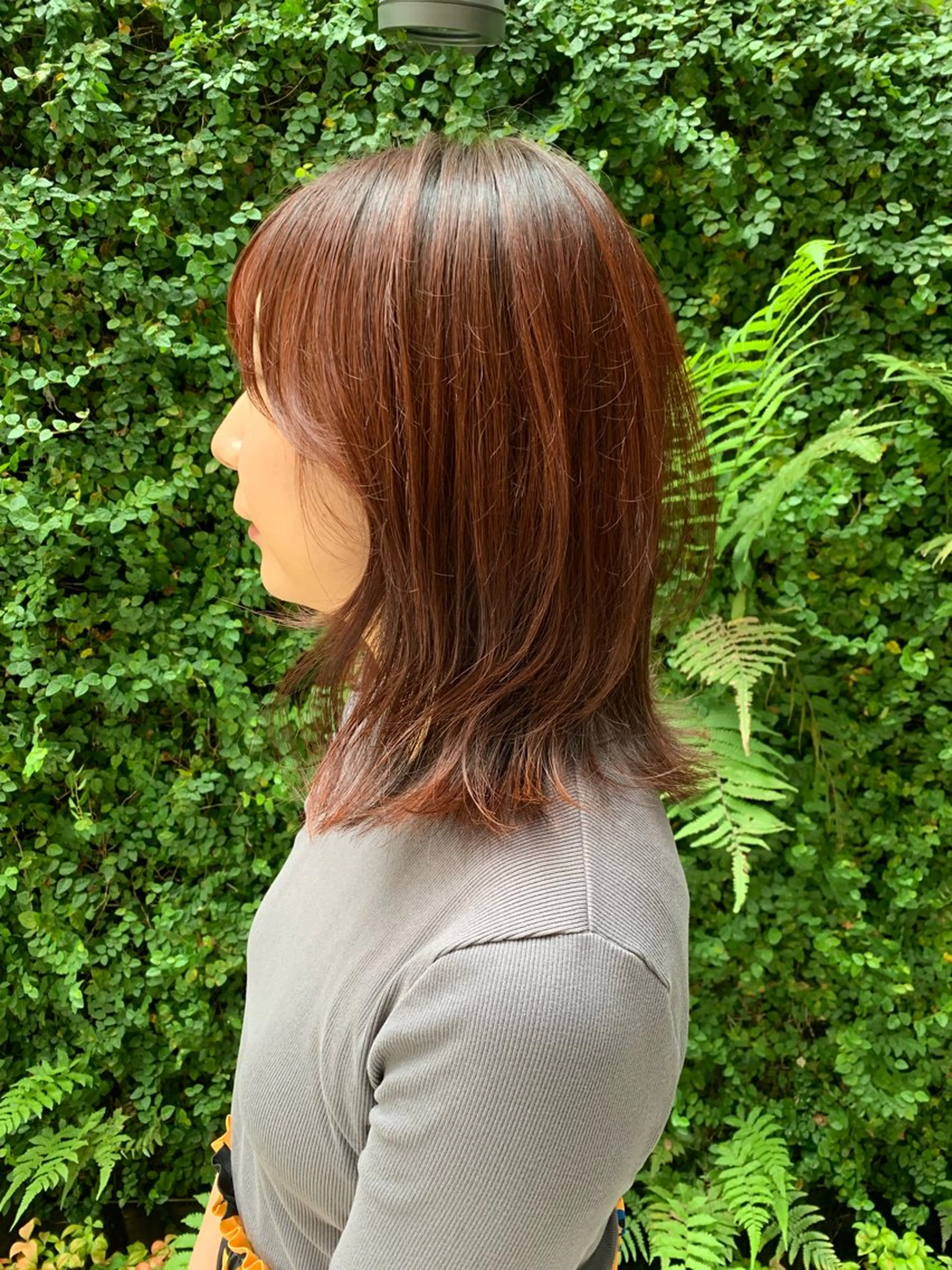 ミディアム 顔周りカット カット ヘアカラー パーマ LITTLE _KATOのヘアスタイル