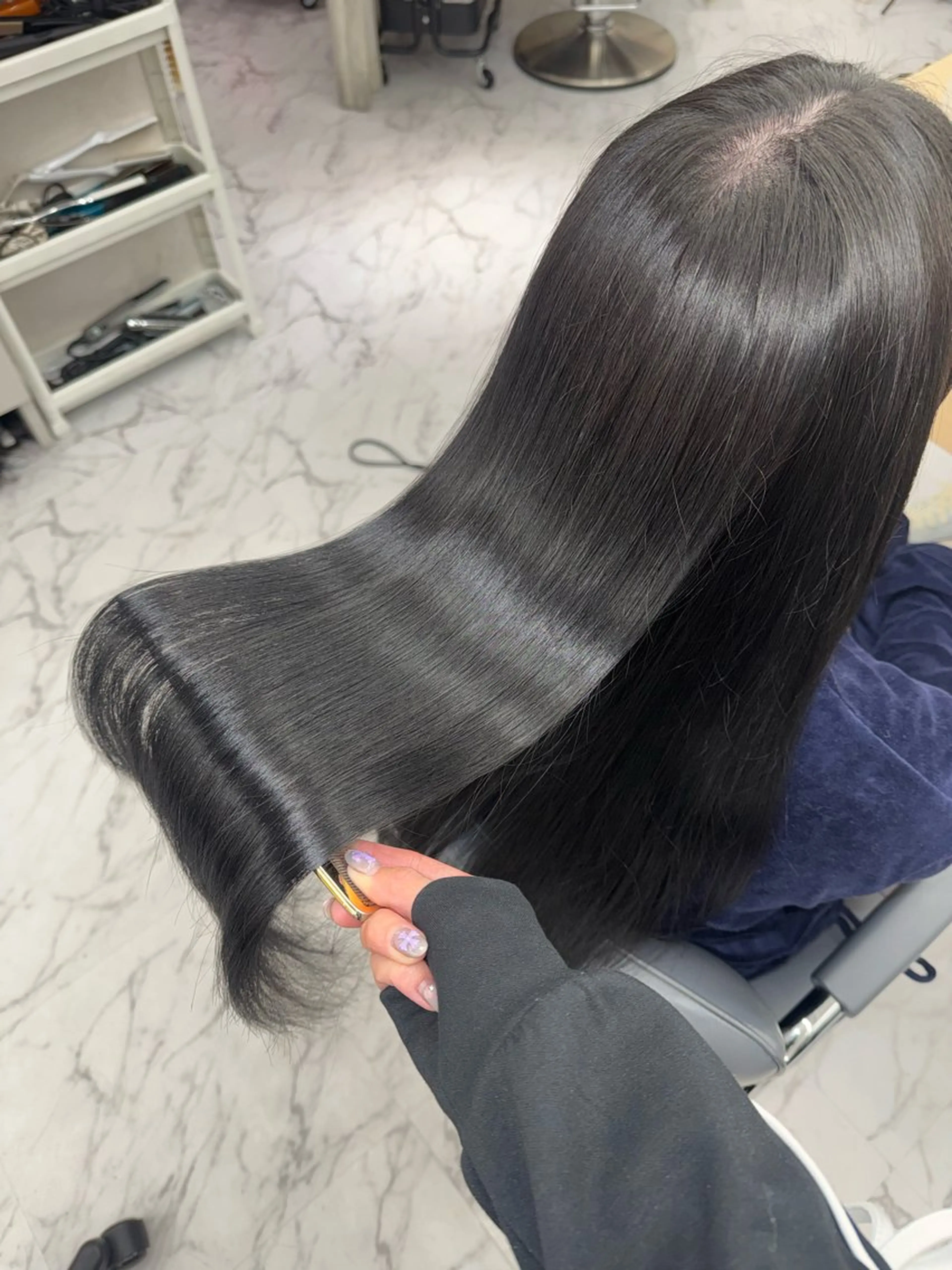 ロング カラー カット ヘアカラー トリートメント ヘッドスパ 韓国/アイドルヘア 🎀みづきのヘアスタイル
