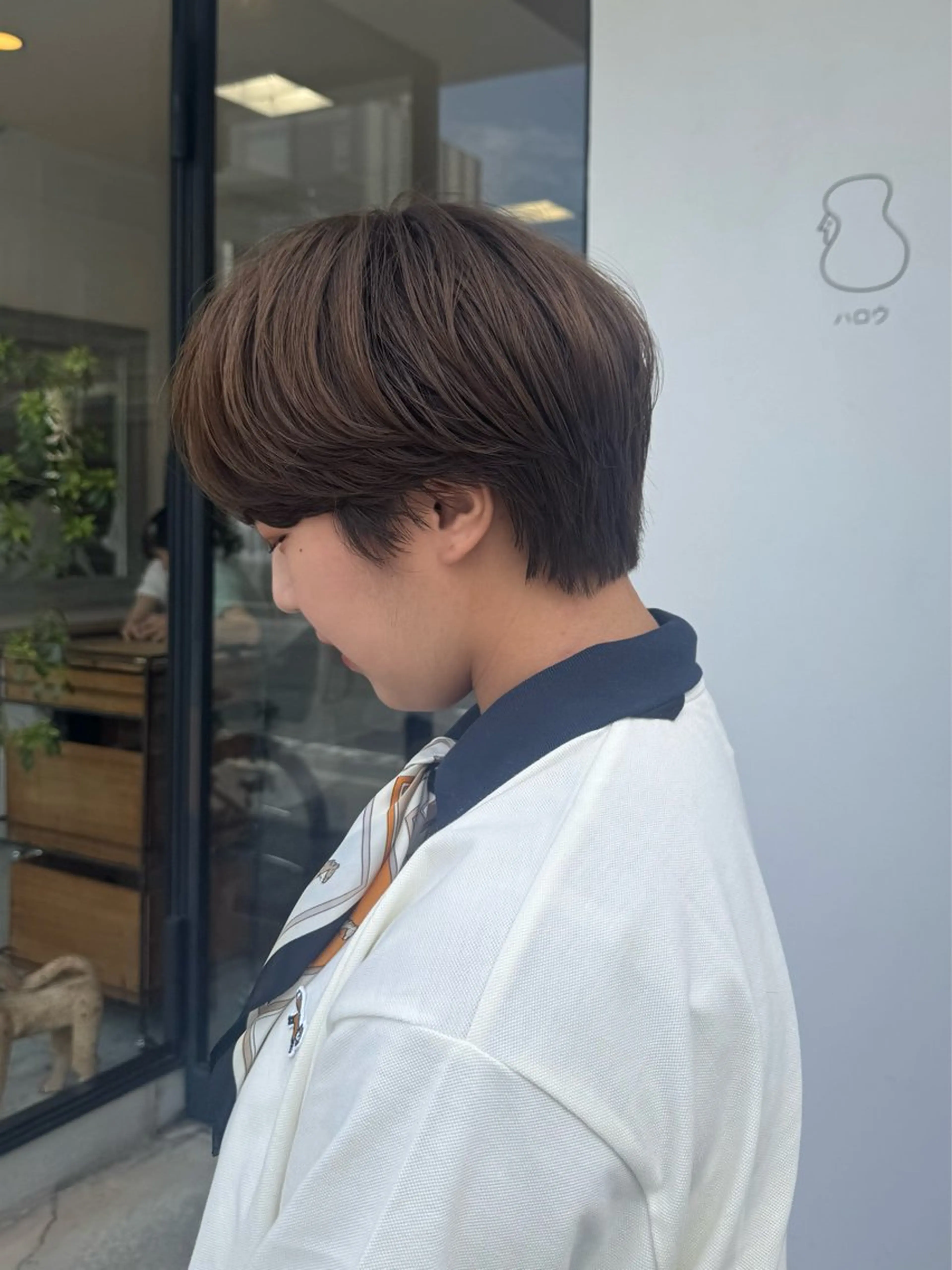 ショート ショートヘア ハロウ momonaのヘアスタイル