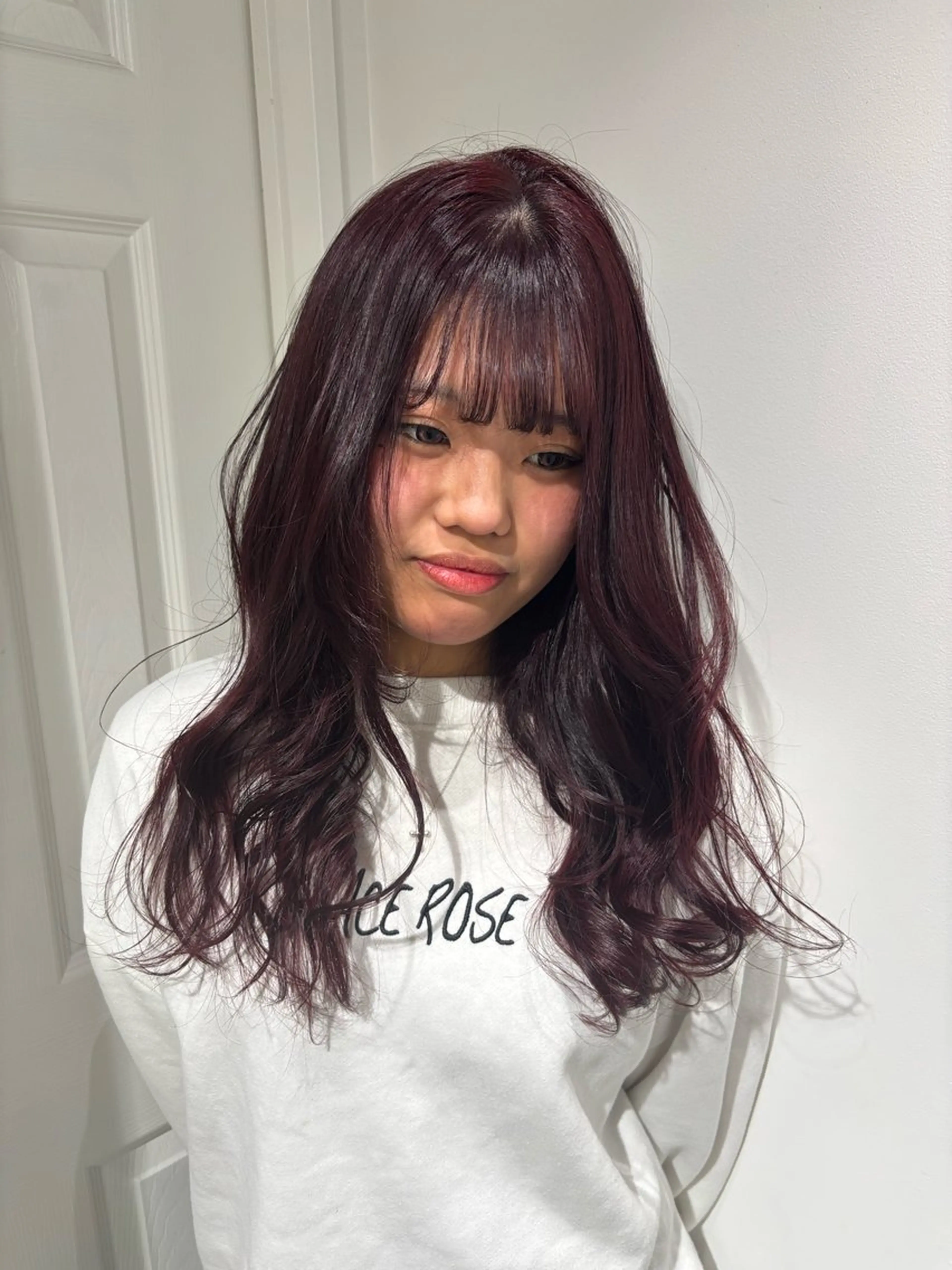 ロング カラー ブリーチ ケアブリーチ デザインカラー ダブルカラー イヤリングカラー 酸性ストレート /ハイトーン/つばさのヘアスタイル