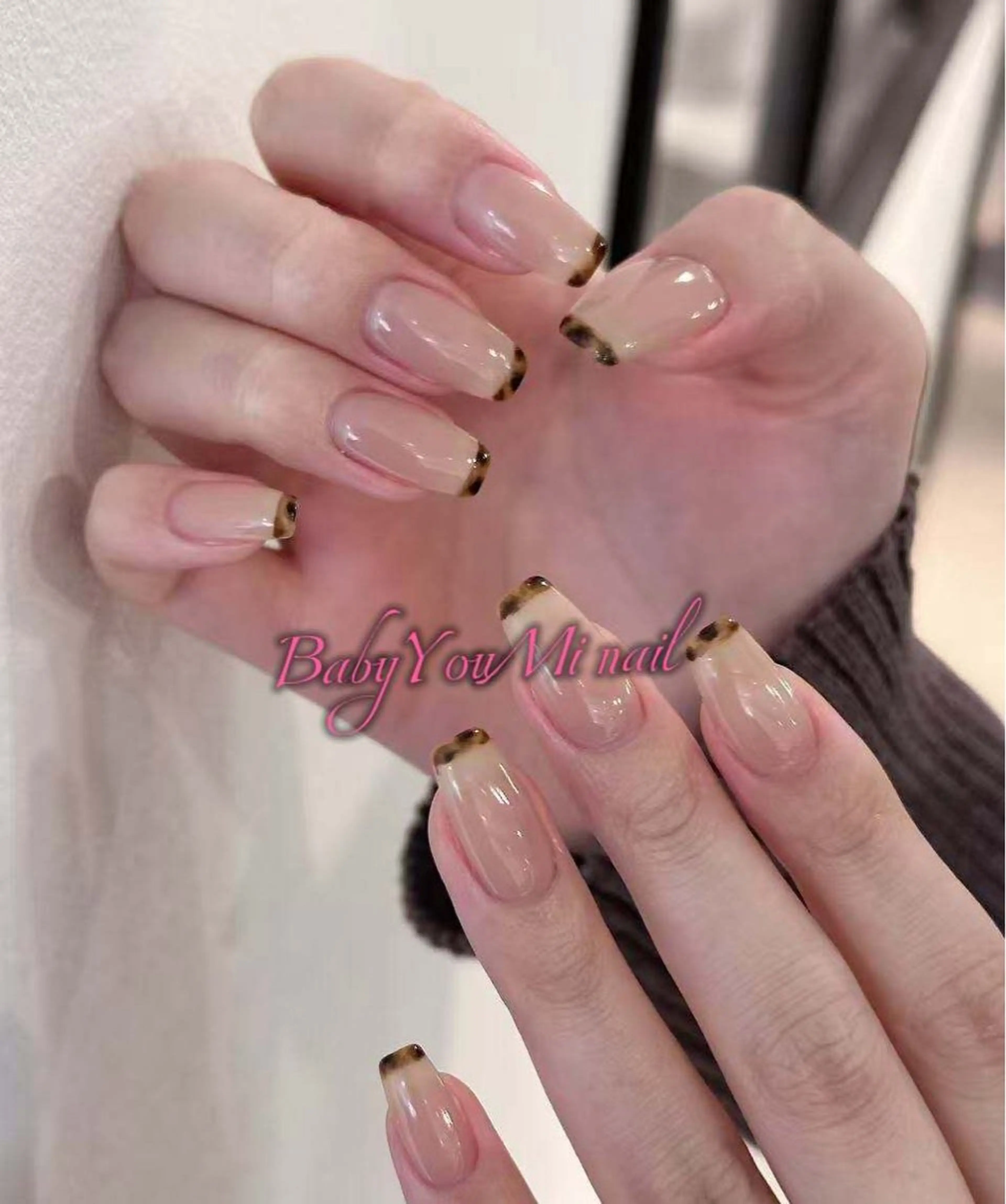 ネイル オーロラネイル チークネイル 成人式 フットネイル フレンチネイル ハンドネイル BabyYouMi nailのネイルデザイン