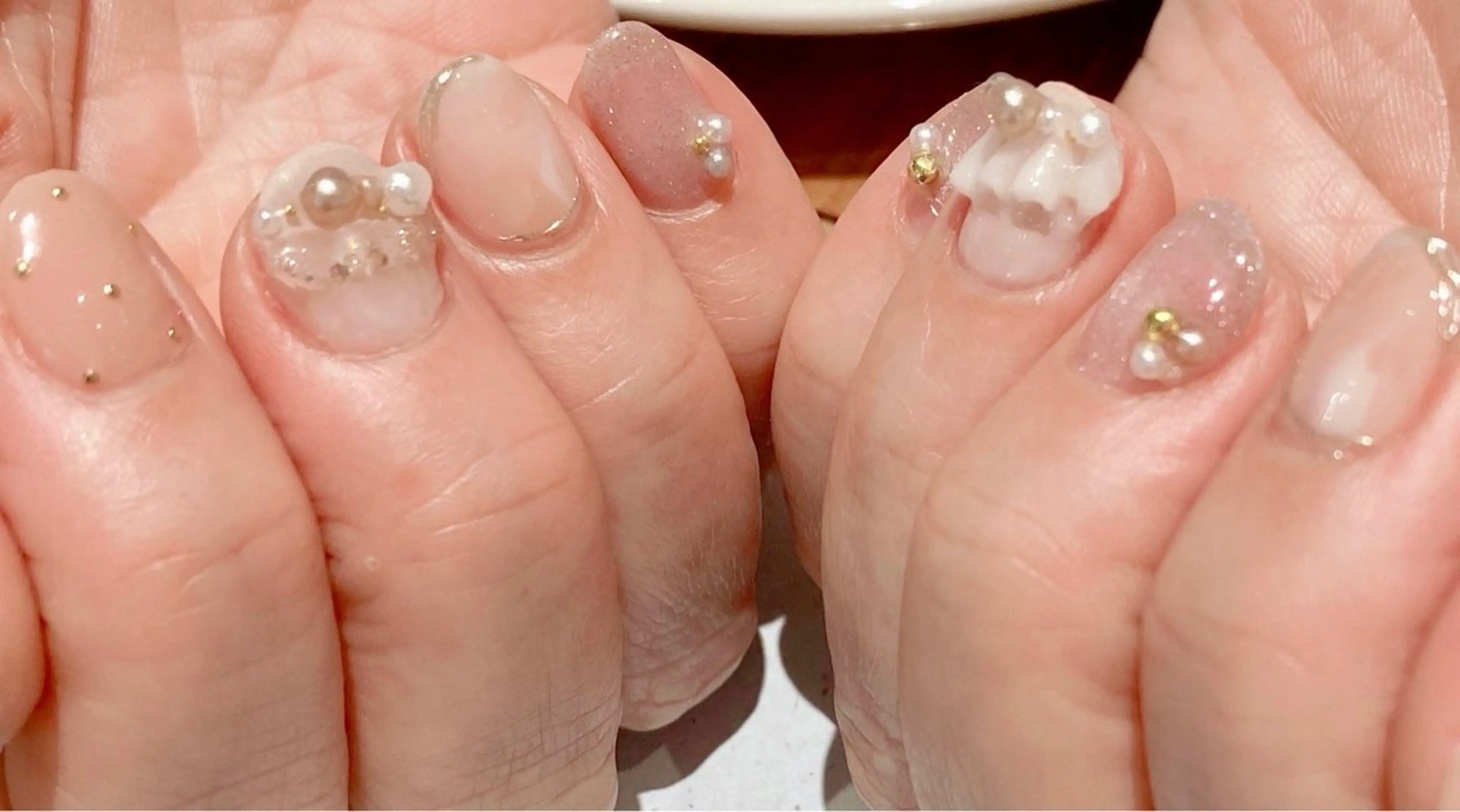 ネイル フラッシュネイル マグネットネイル ハンドネイル Nail Salon K 🧸美爪育成のネイルデザイン