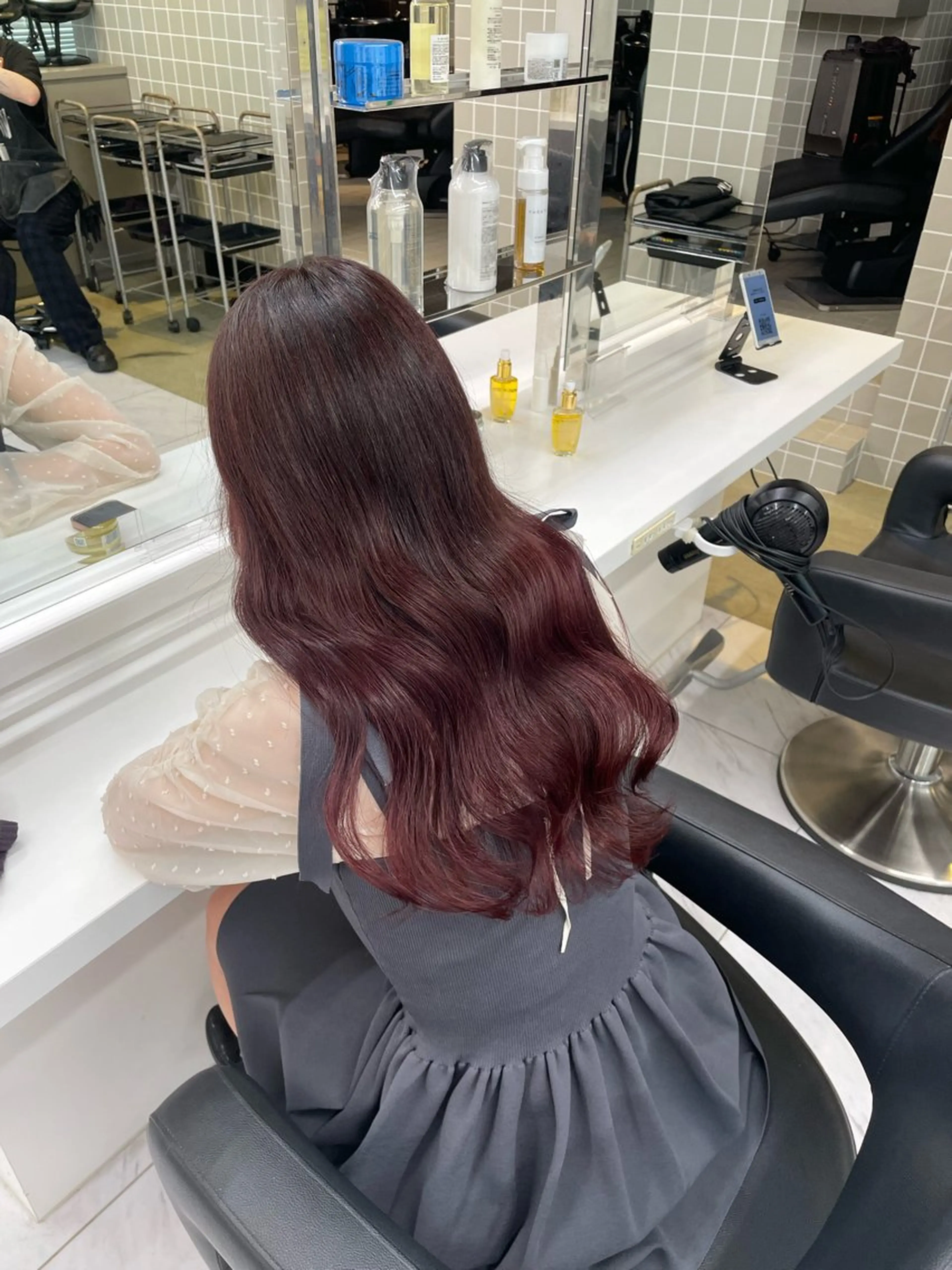 ロング カラー ヘアアレンジ ヘアカラー トリートメント ヘアセット 💗横浜美容室 💗HARUNAのヘアスタイル