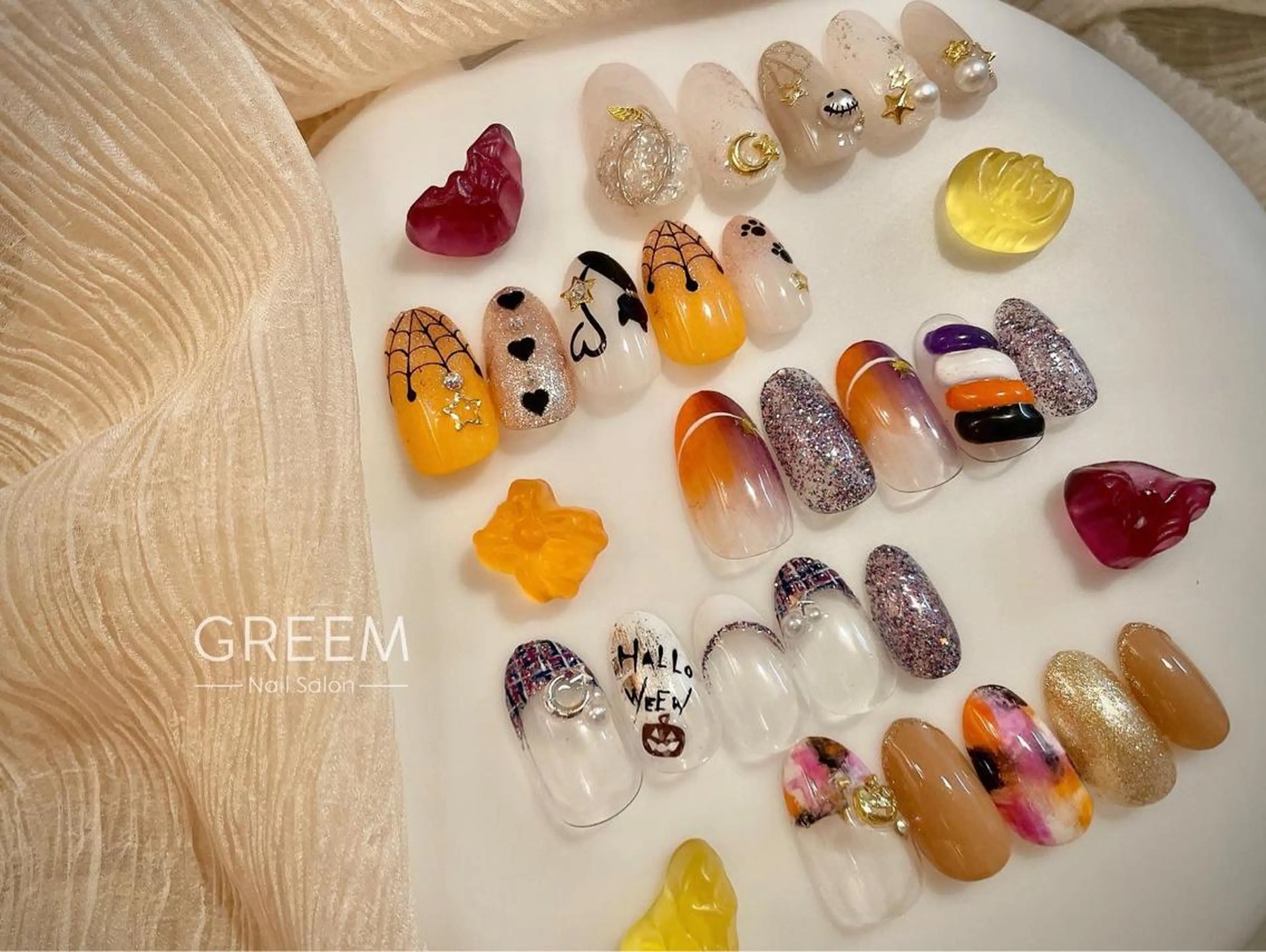 ネイル ハロウィン GREEM グリームのネイルデザイン