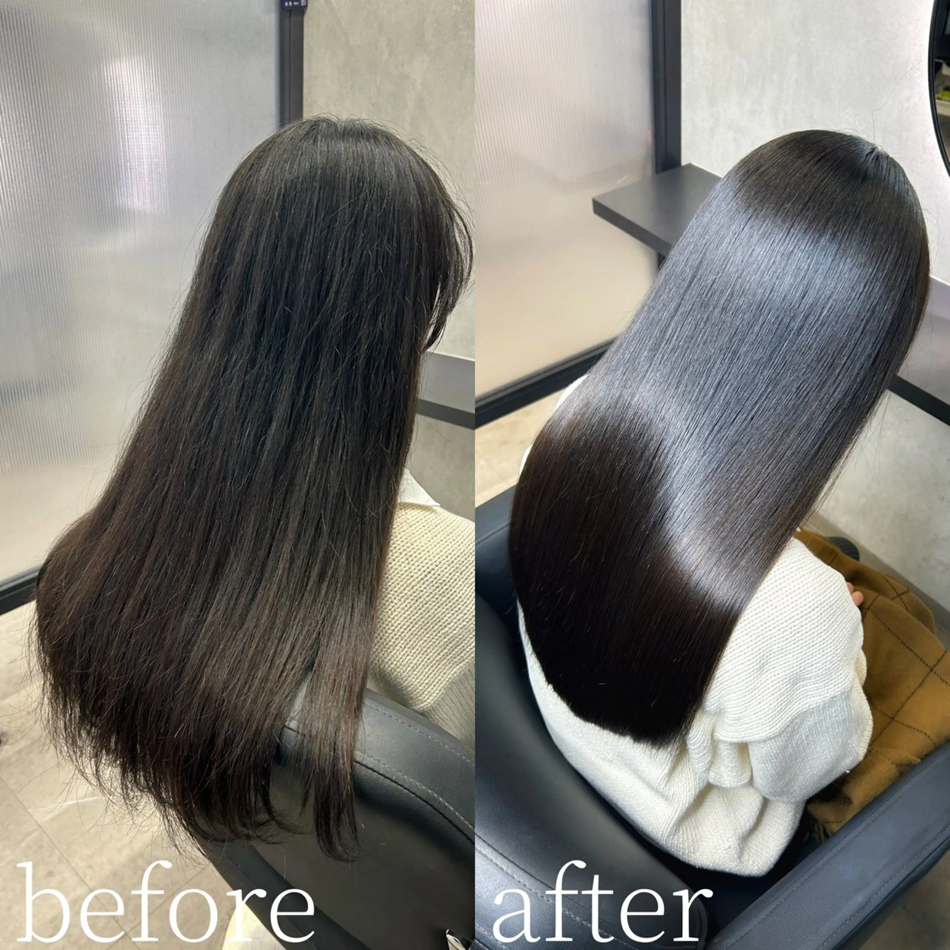 ロング 髪質改善 韓国風ヘア ロング 縮毛矯正 新宿/美髪矯正 髪質改善/韓国風山本のヘアスタイル