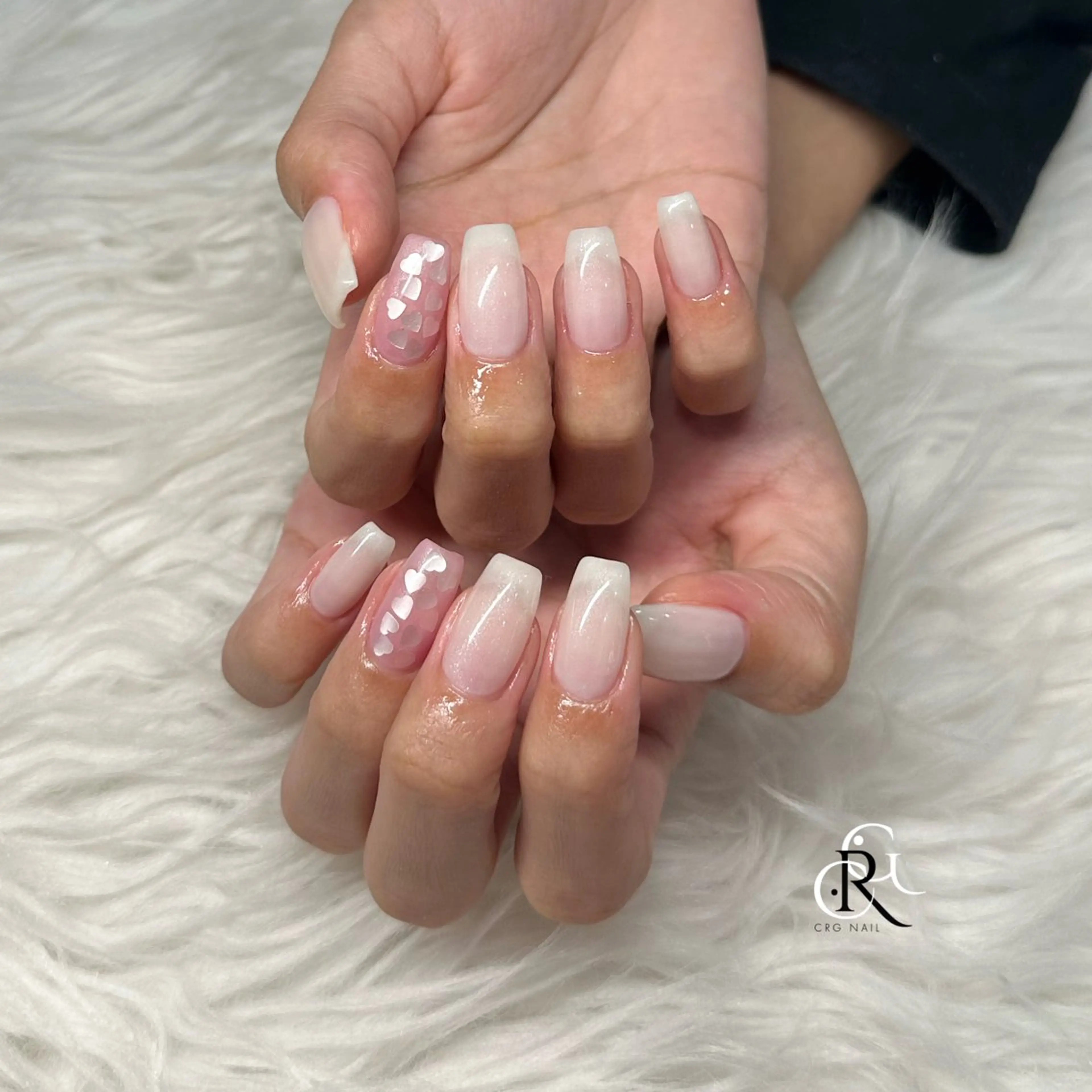 ネイル ハート ハンドネイル 美フォルム✨ CRG　RURIのネイルデザイン