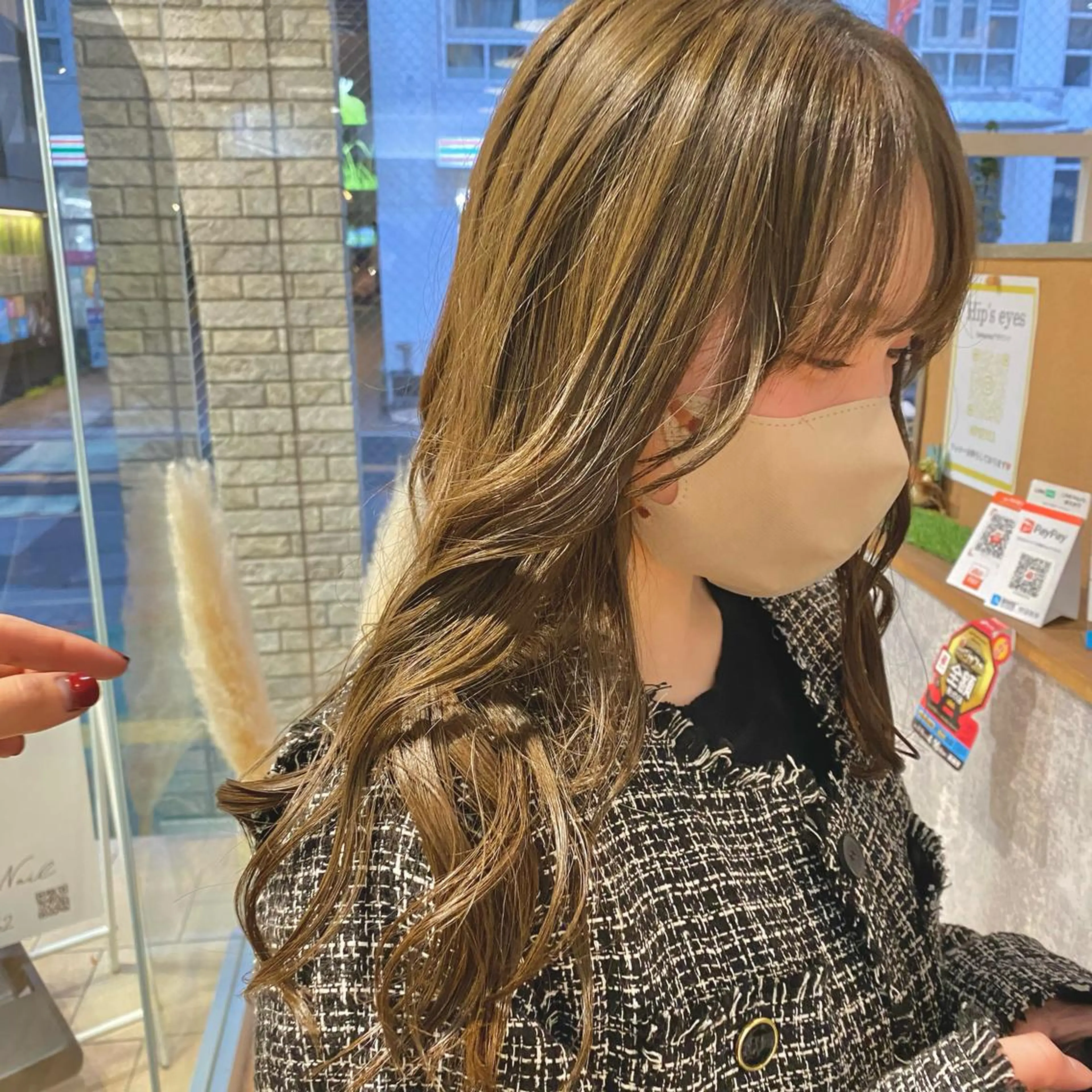 カラー ベージュカラー ブリーチ ダブルカラー ブリーチなしカラー オリーブベージュ ヘアカラー rikako ✩ 大宮hips.*のヘアスタイル