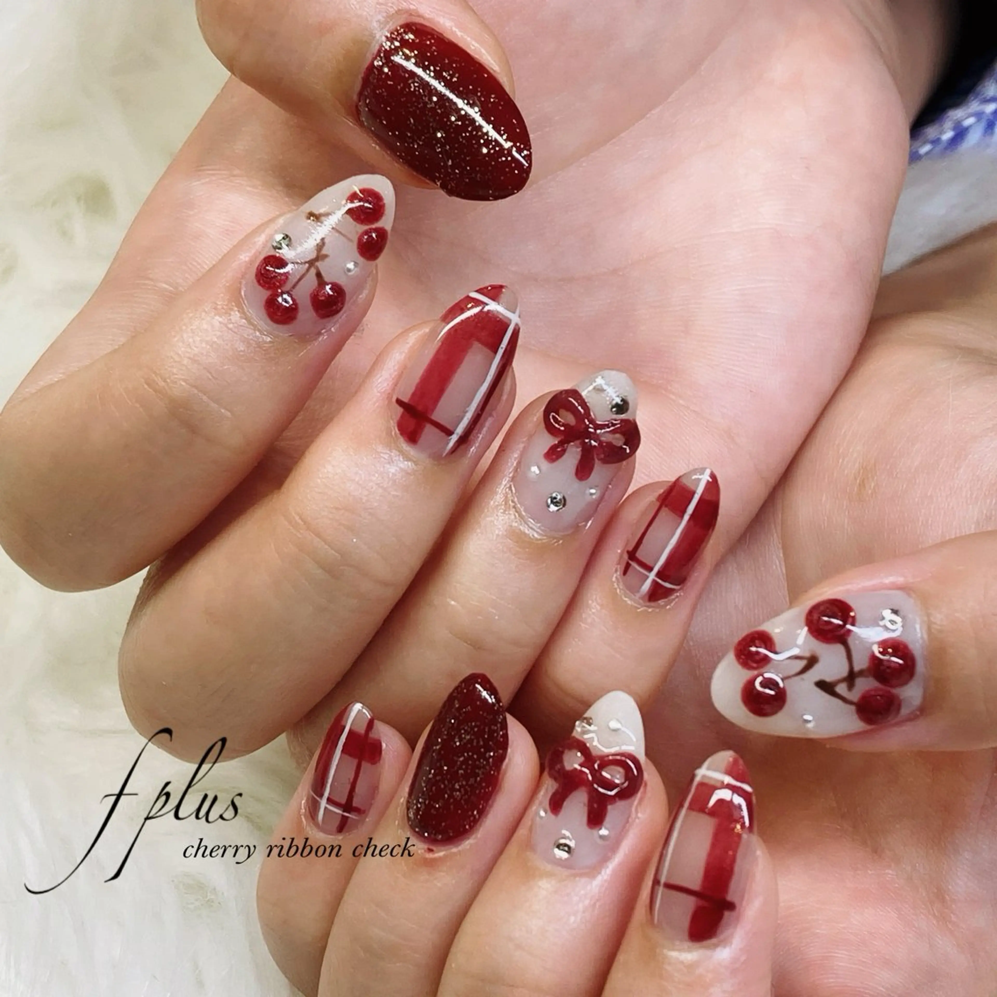 ネイル リボン kanako nail🌷のネイルデザイン