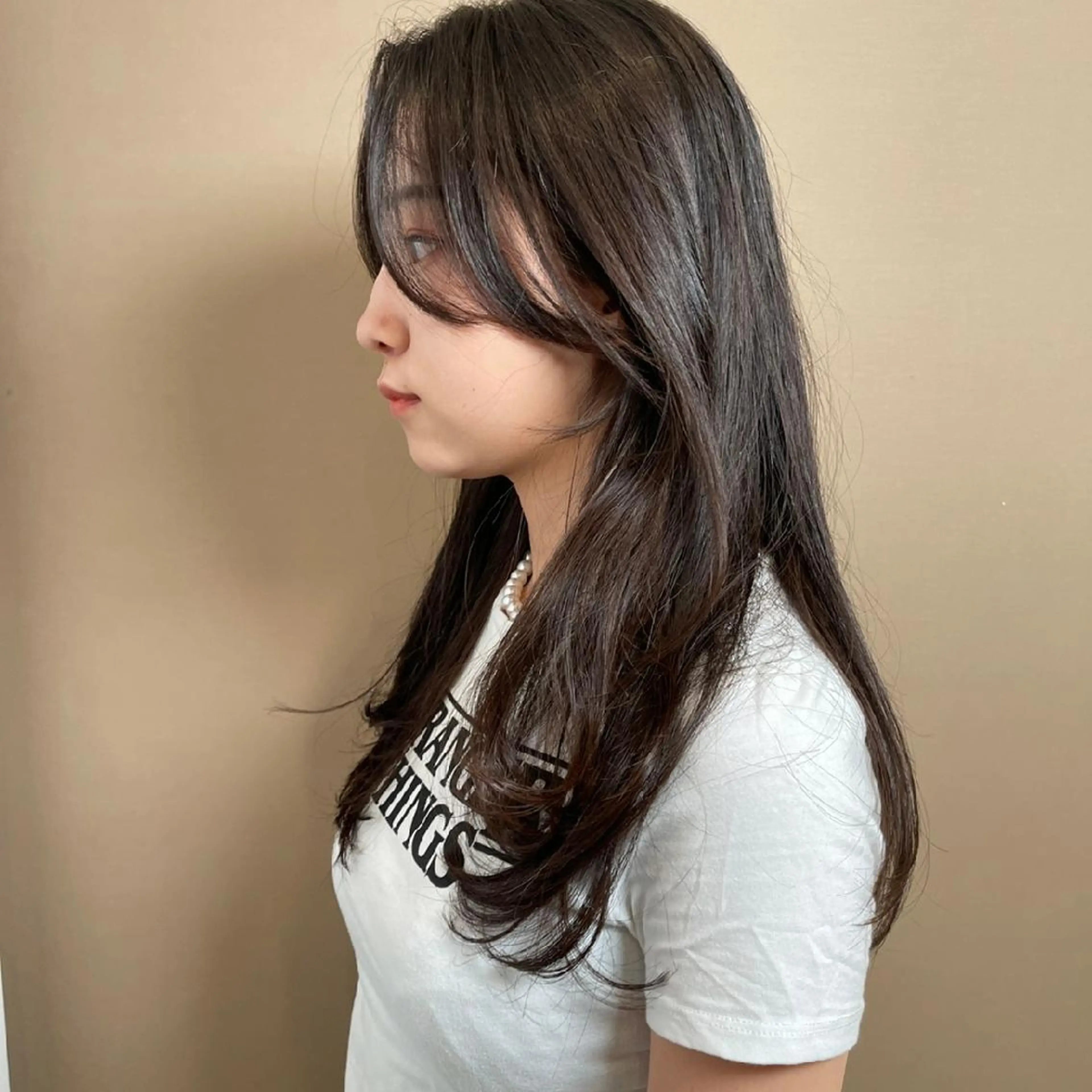 [学生限定U24]韓国レイヤーカット+オーダーメイドトリートメント　#ハッシュカット#ロングレイヤー#タンバルモリの写真