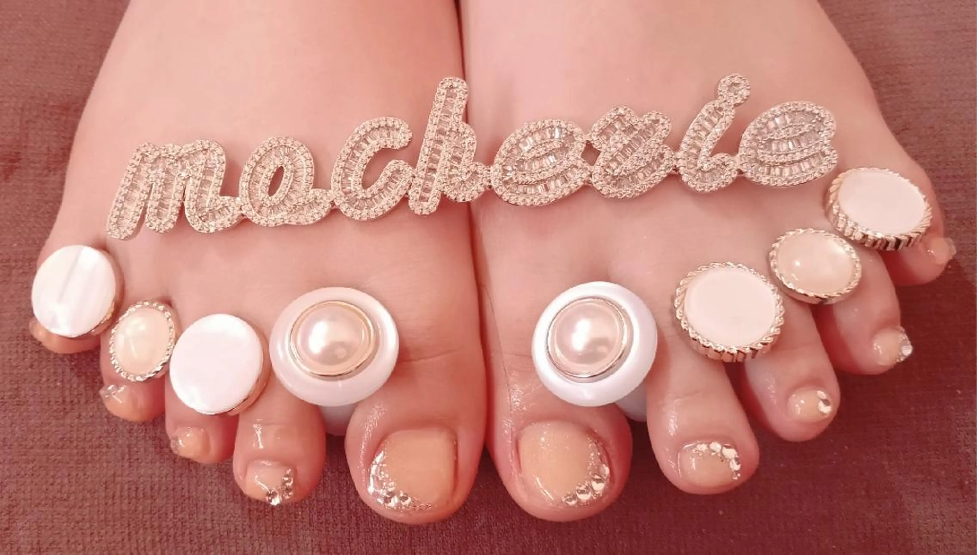 ネイル フットネイル キラキラネイル シンプルネイル フットネイル Nail Salon macherieのネイルデザイン