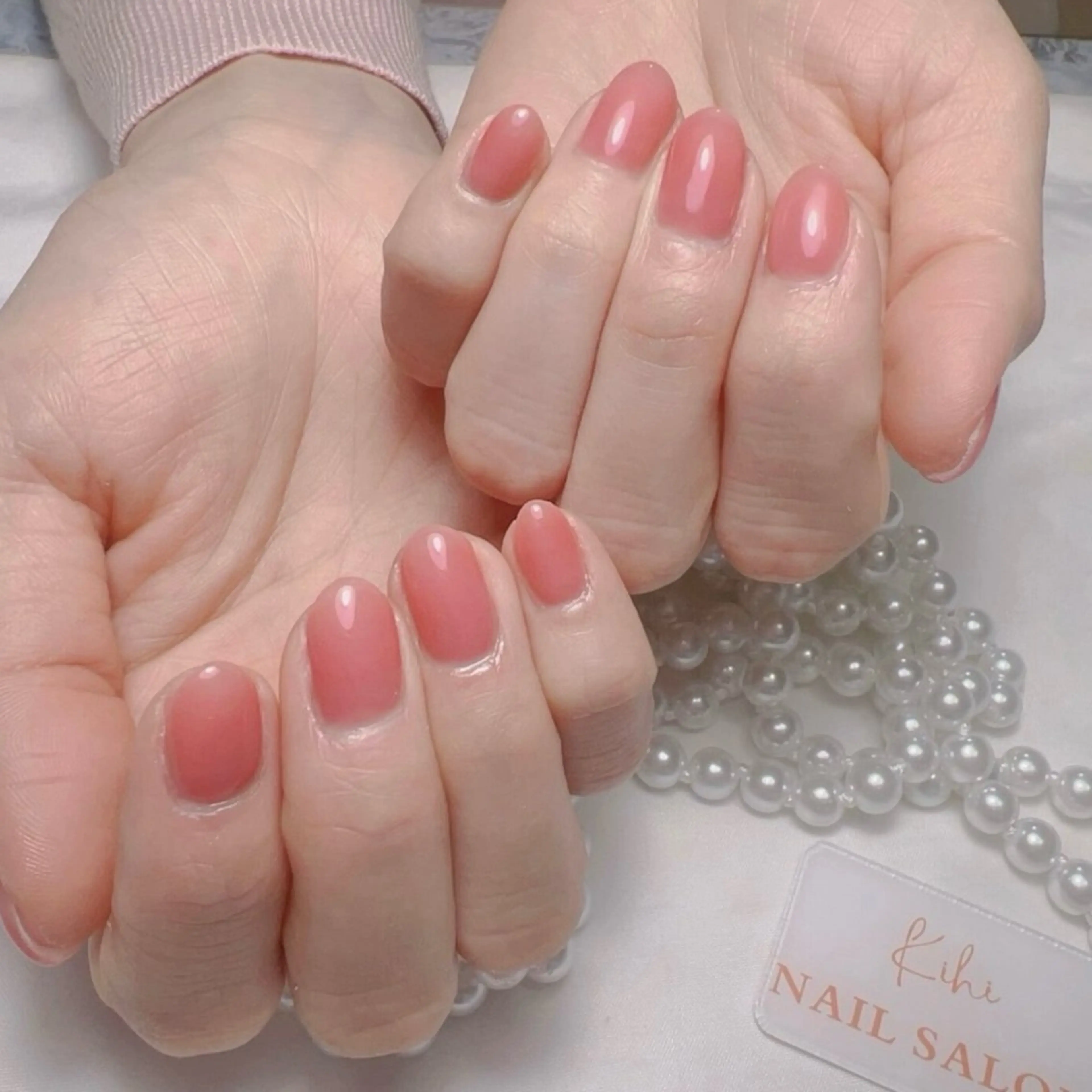 ネイル アートネイル フレンチネイル ジェルネイル グラデーション 韓国ネイル ハンドネイル 💕鈴木ユリ パラジェル/オフ無料のネイルデザイン