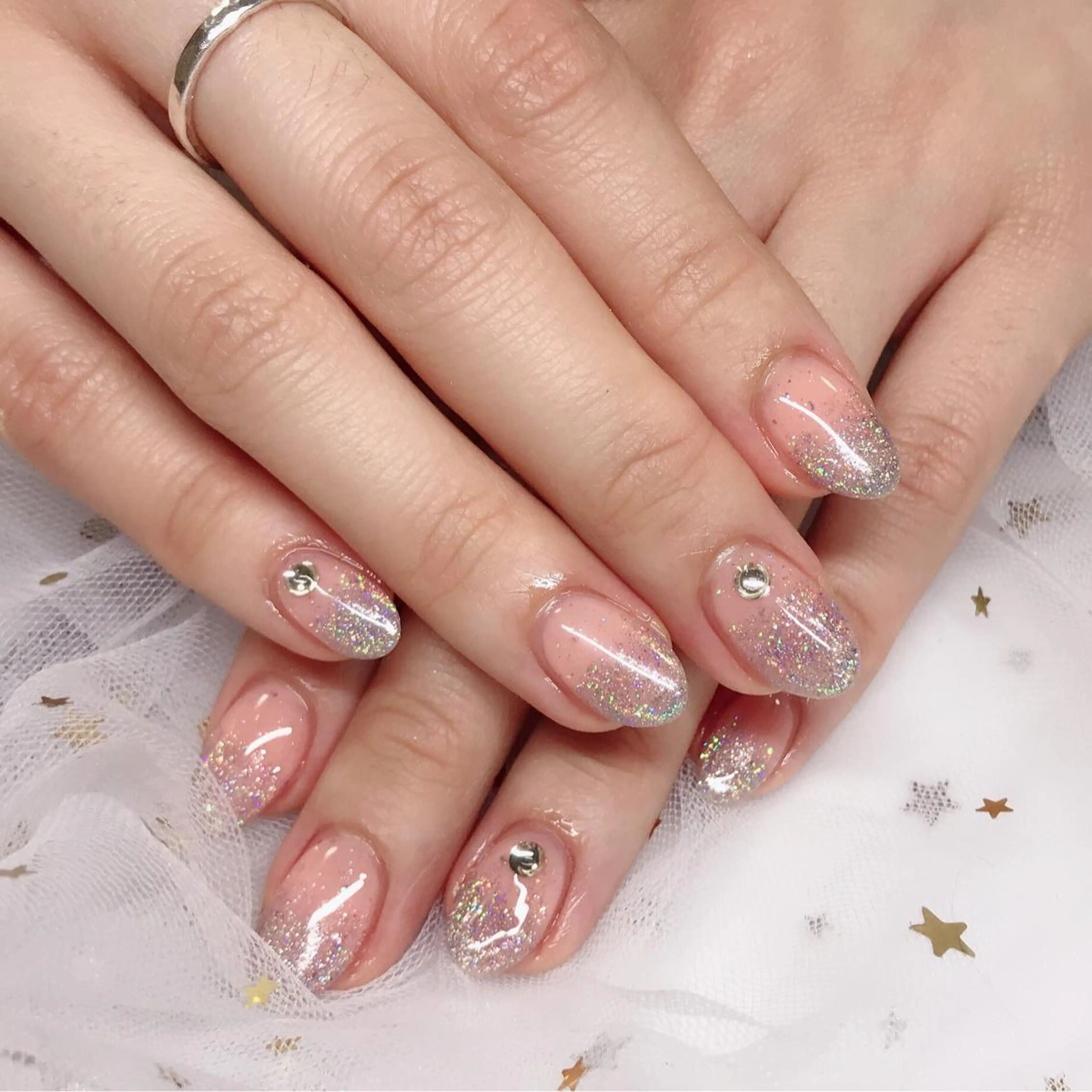 カラー ネイル グラデーションカラー ユニコーンカラー グラデーション Q Free nailsのネイルデザイン