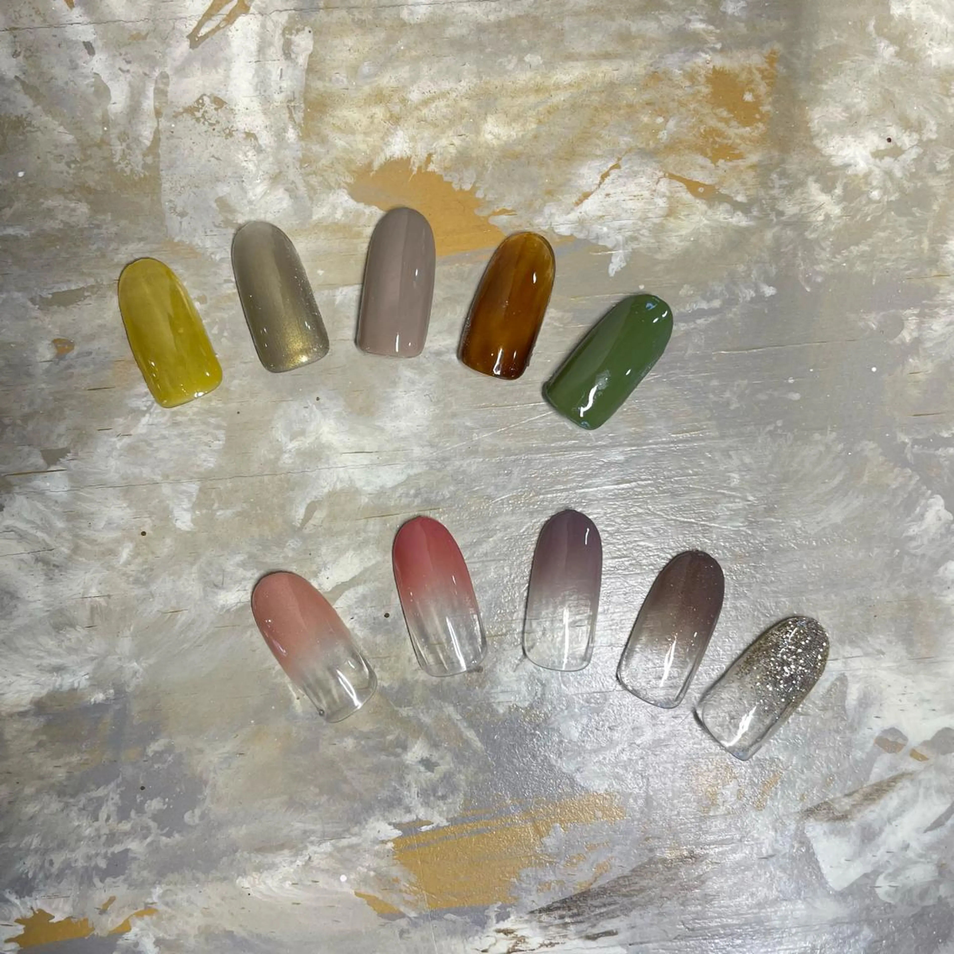ネイル グラデーション ワンカラーネイル SOL　nail イマナカのネイルデザイン