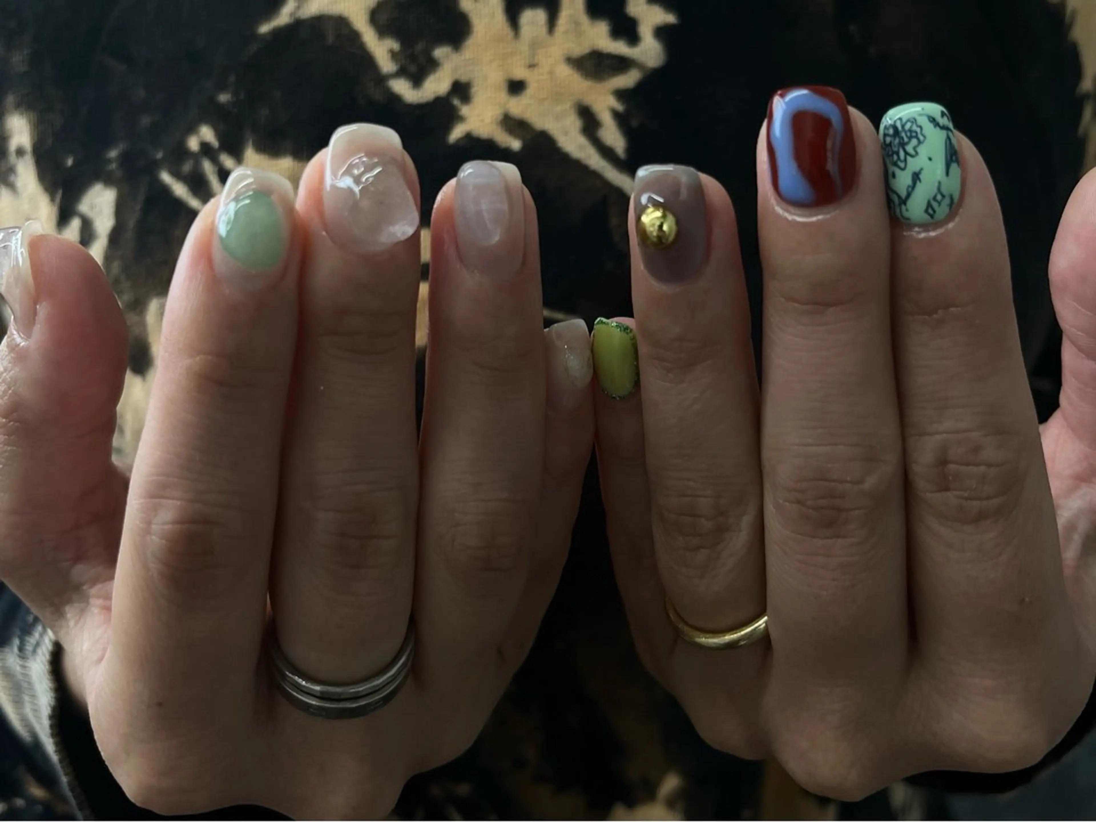 ネイル rina ニュアンス♡ワンホンのネイルデザイン