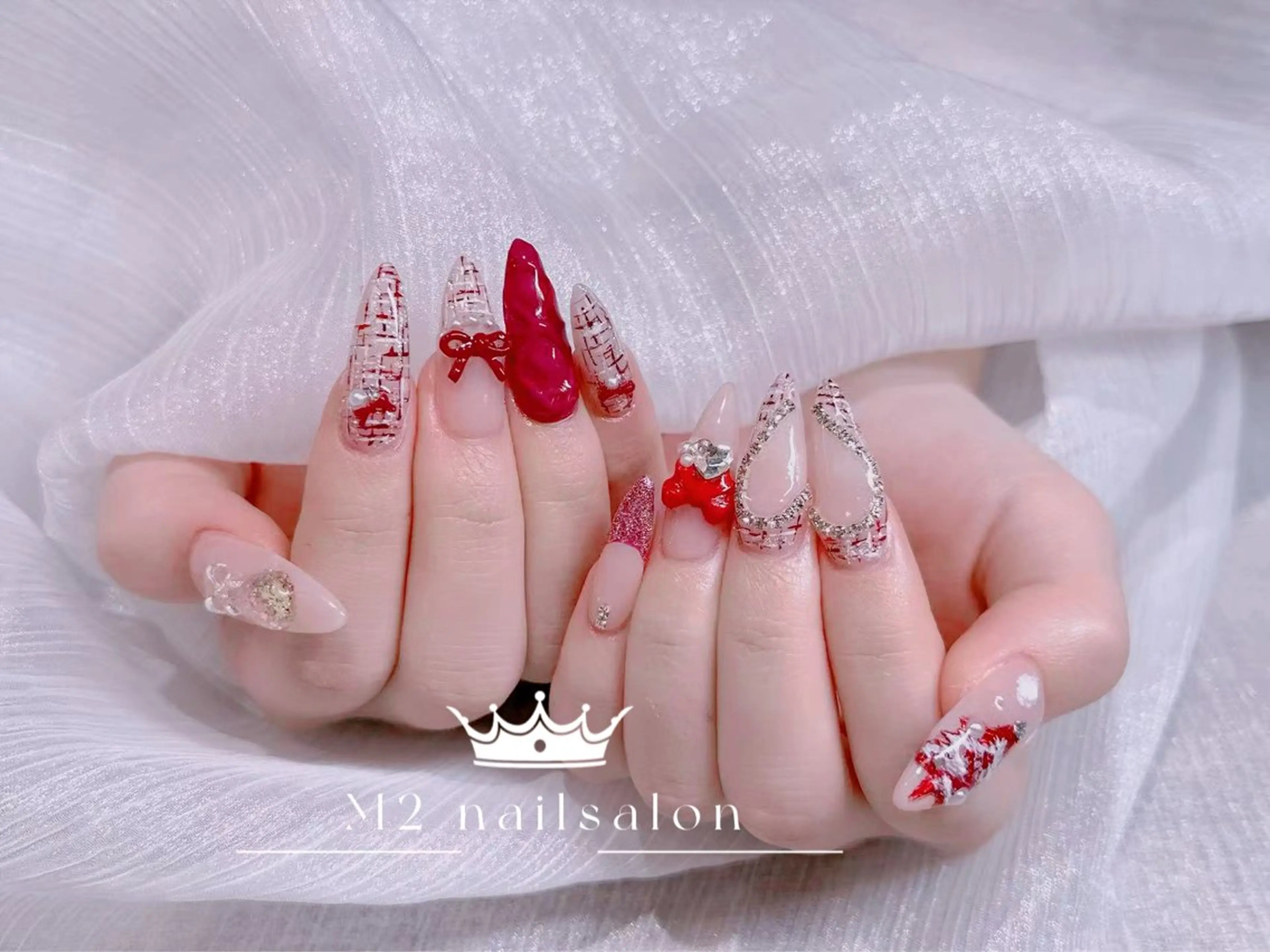 ネイル ハンドネイル 長さだし専門店 M2 rikaのネイルデザイン